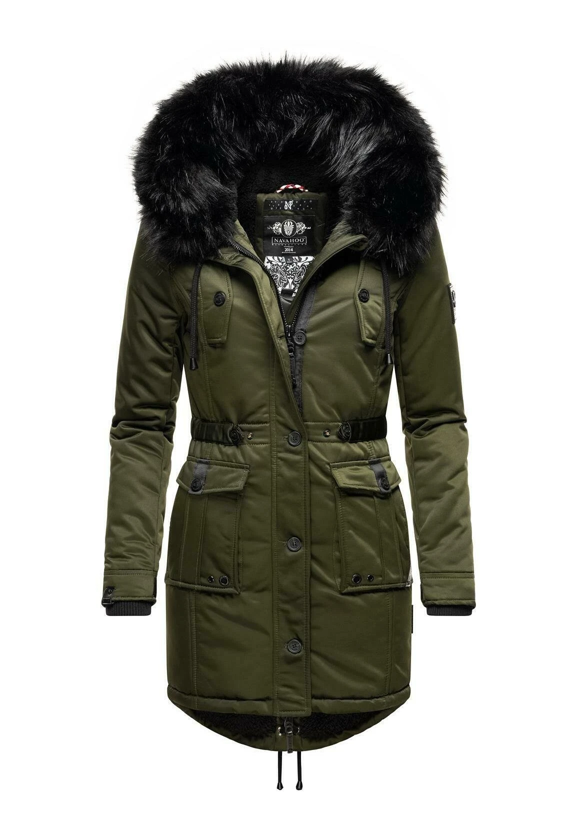 Navahoo Luluna - Winterjas - Olive 1 Navahoo Luluna - Winterjas - Olive