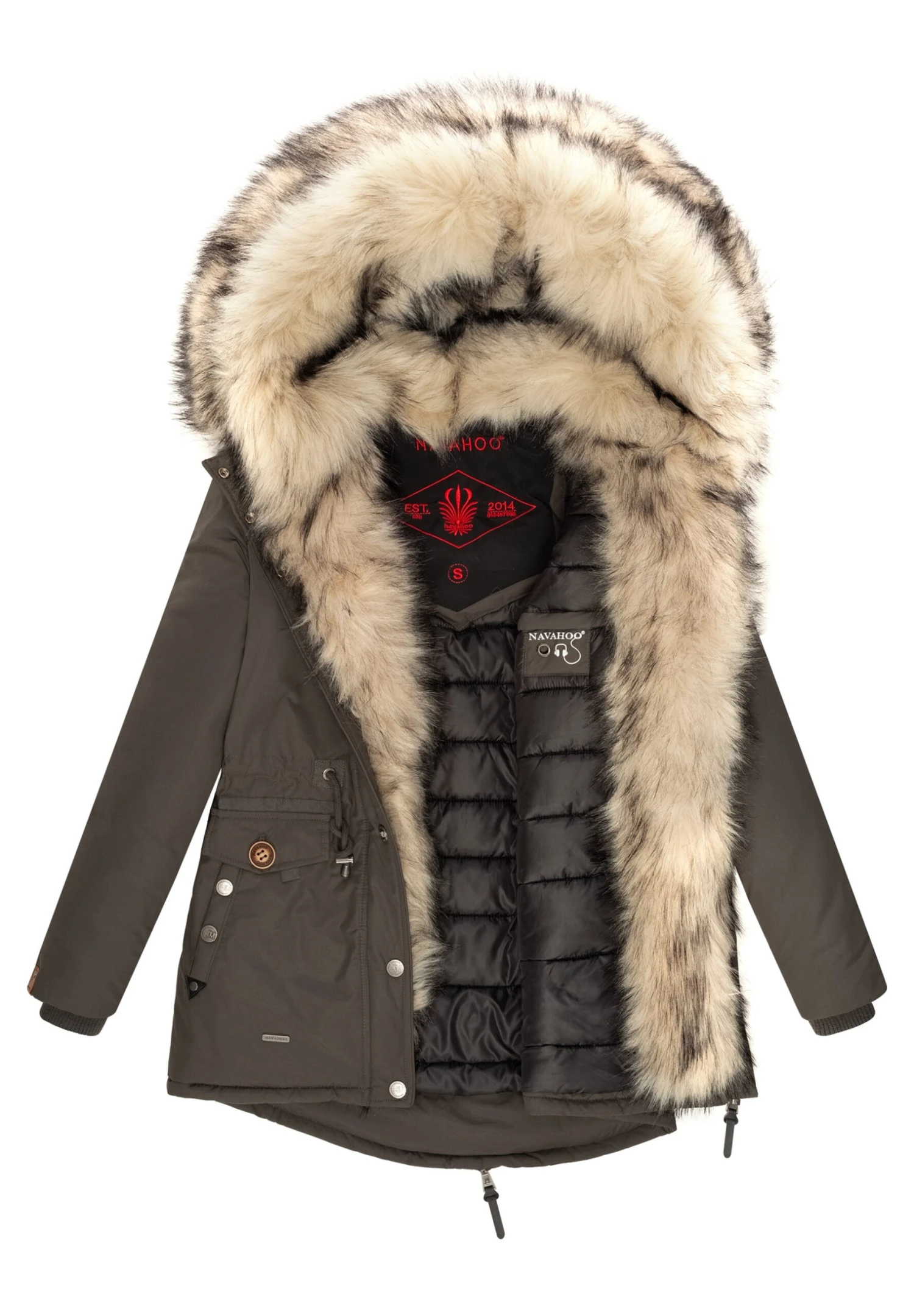 Navahoo Sweety - Winterjas - Anthracite 5 Navahoo Sweety - Winterjas - Anthracite - Afbeelding 5