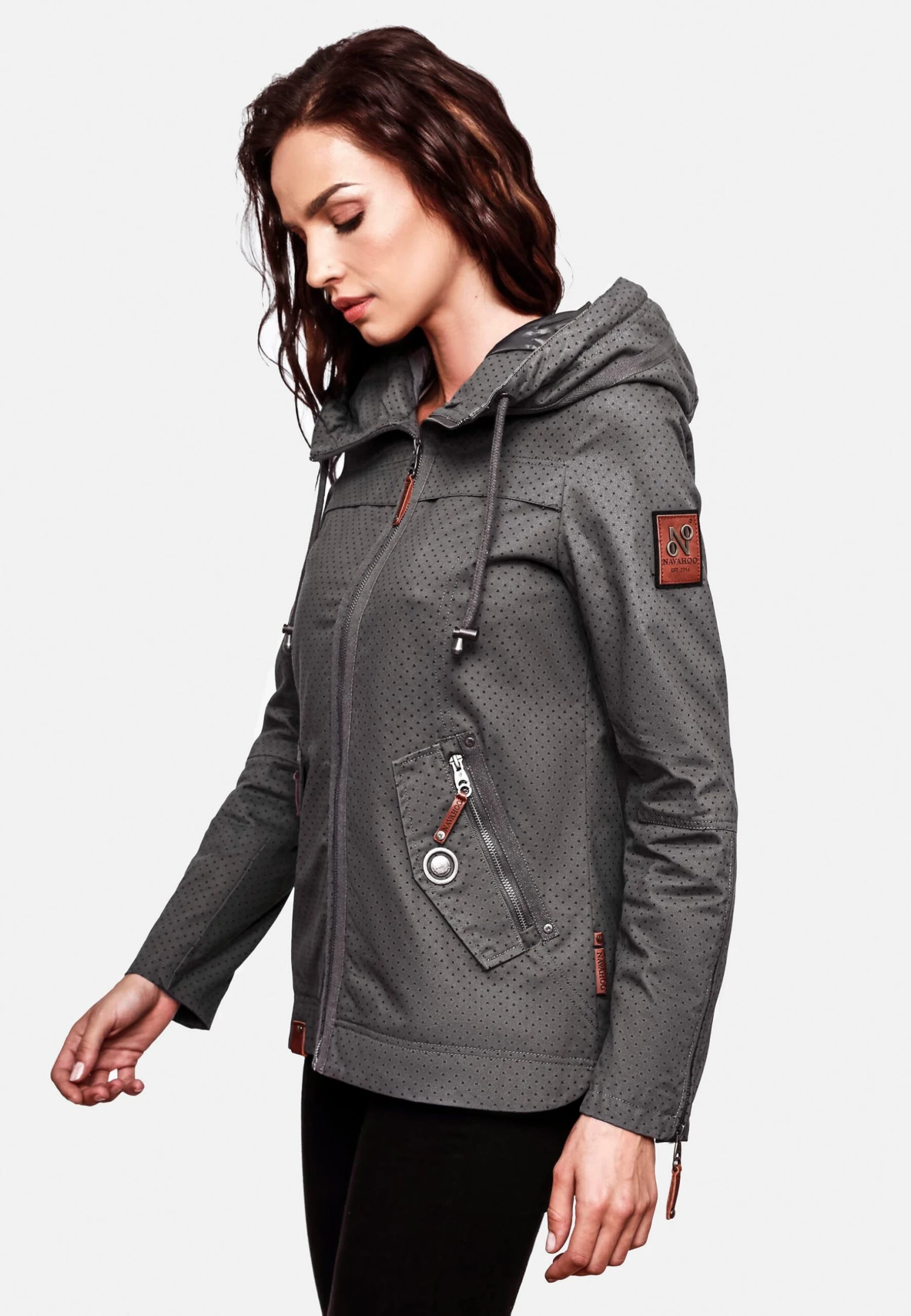 Navahoo Wekoo - Parka - Antracite Dots 3 Navahoo Wekoo - Parka - Antracite Dots - Afbeelding 3