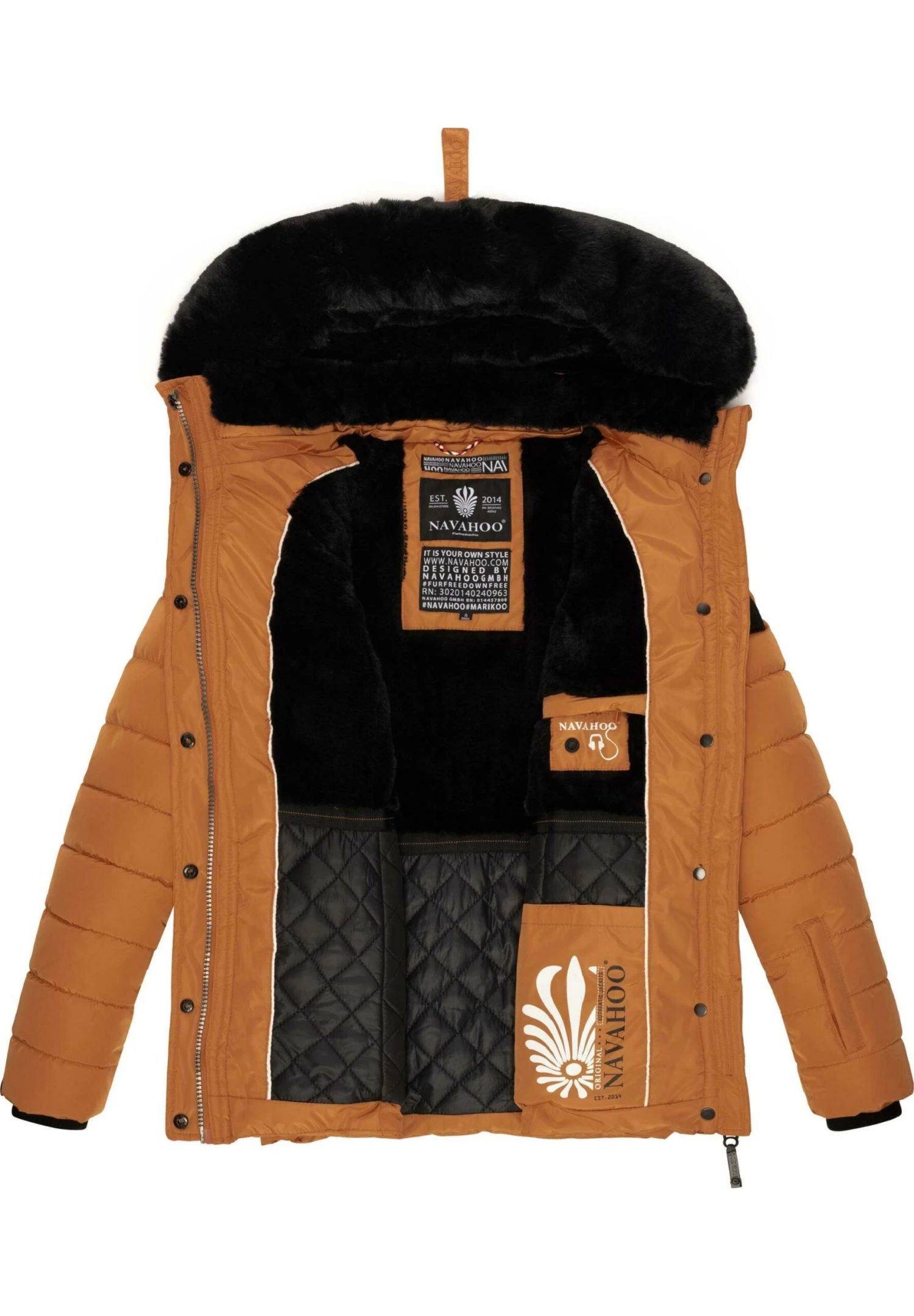 Navahoo Milianaa - Winterjas - Rusty Cinnamon 4 Navahoo Milianaa - Winterjas - Rusty Cinnamon - Afbeelding 4