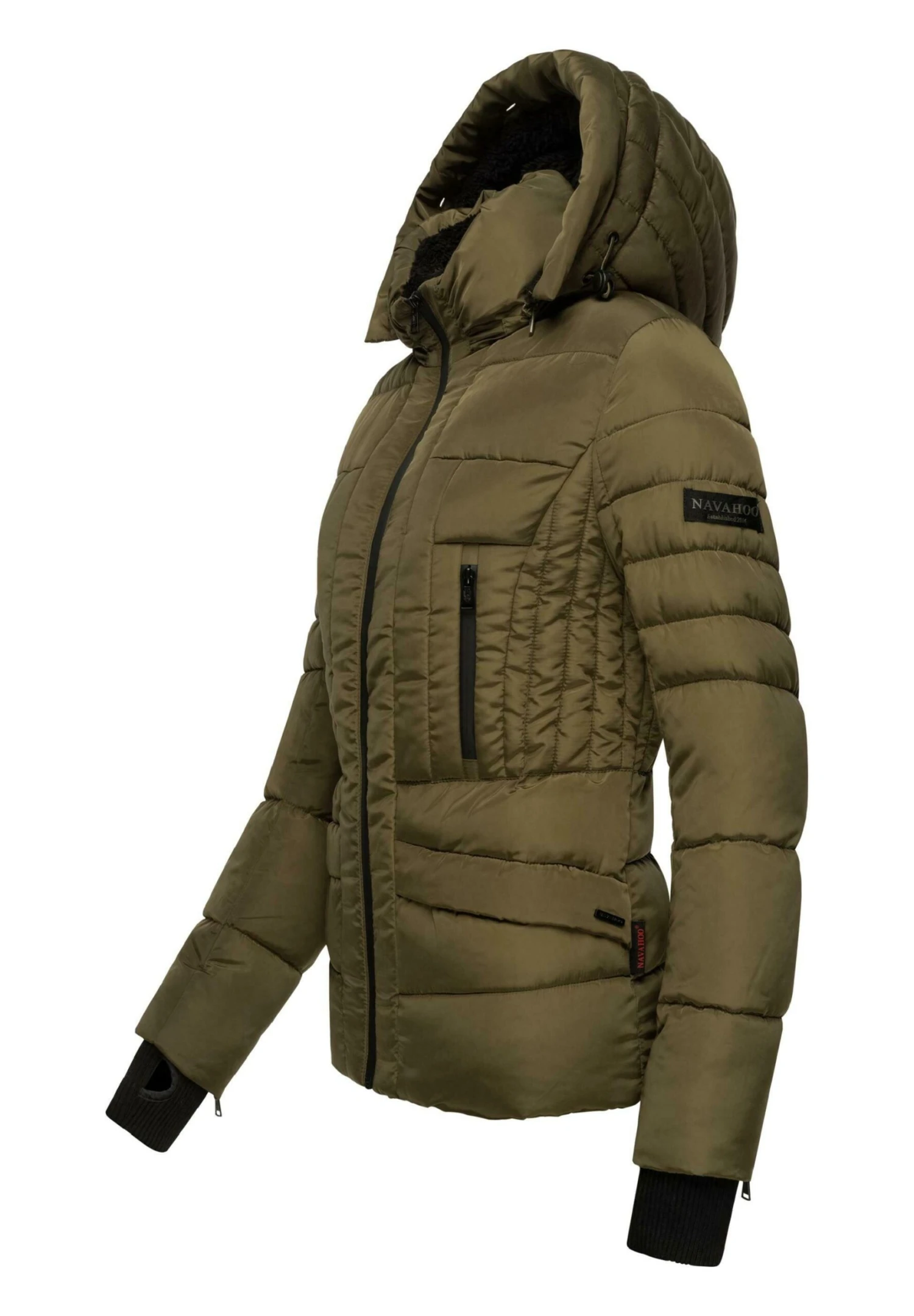 Navahoo Adele - Winterjas - Millitary Green 4 Navahoo Adele - Winterjas - Millitary Green - Afbeelding 4