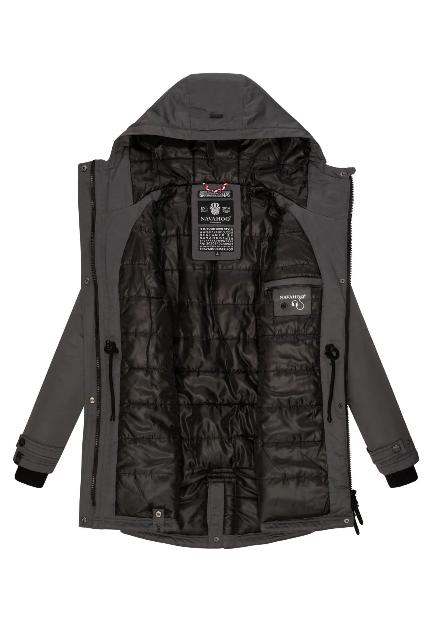 Navahoo Avrille Ii - Winterjas - Dark Grey 8 Navahoo Avrille Ii - Winterjas - Dark Grey - Afbeelding 8