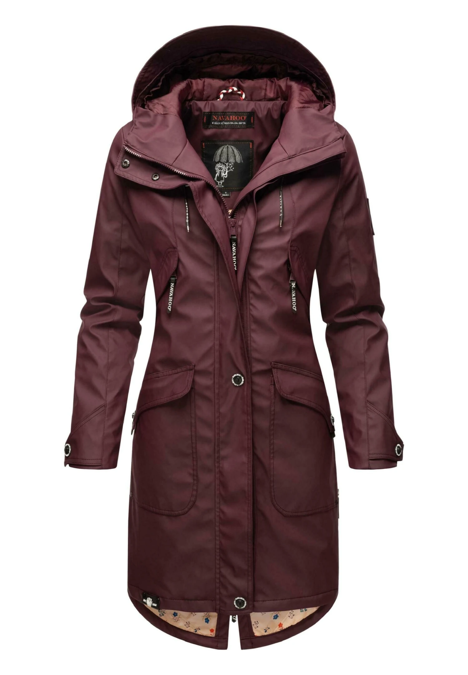 Navahoo Parka - Dark Red Melange 4 Navahoo Parka - Dark Red Melange - Afbeelding 4