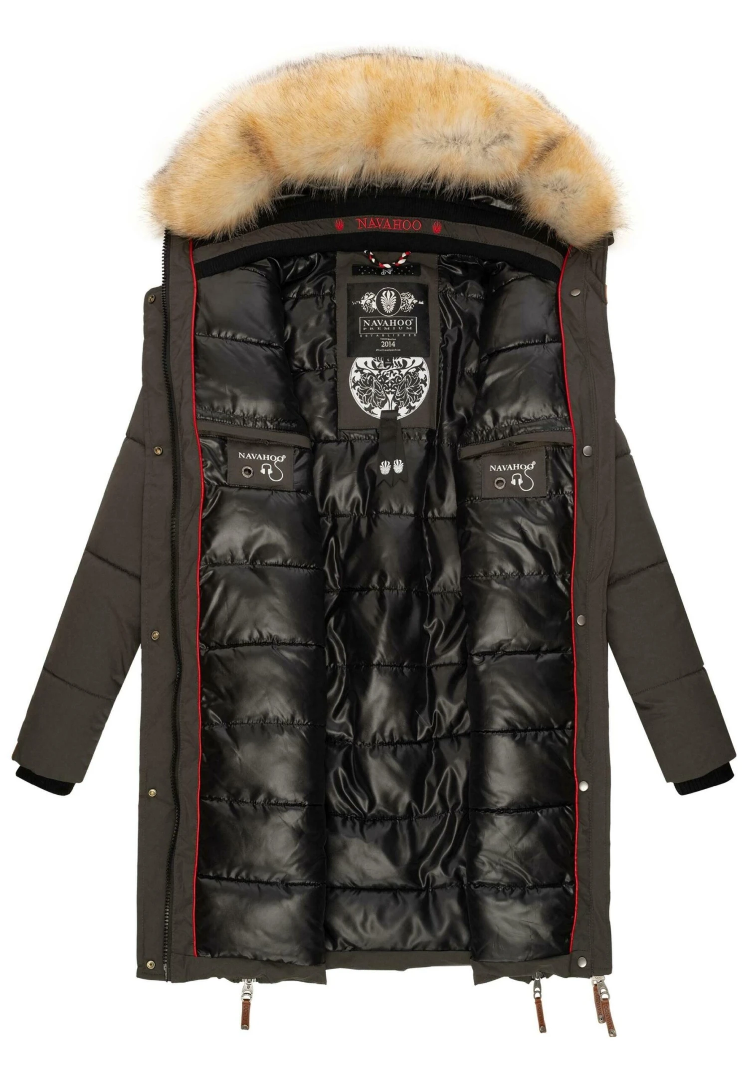 Navahoo Halina - Winterjas - Dark Grey 3 Navahoo Halina - Winterjas - Dark Grey - Afbeelding 3