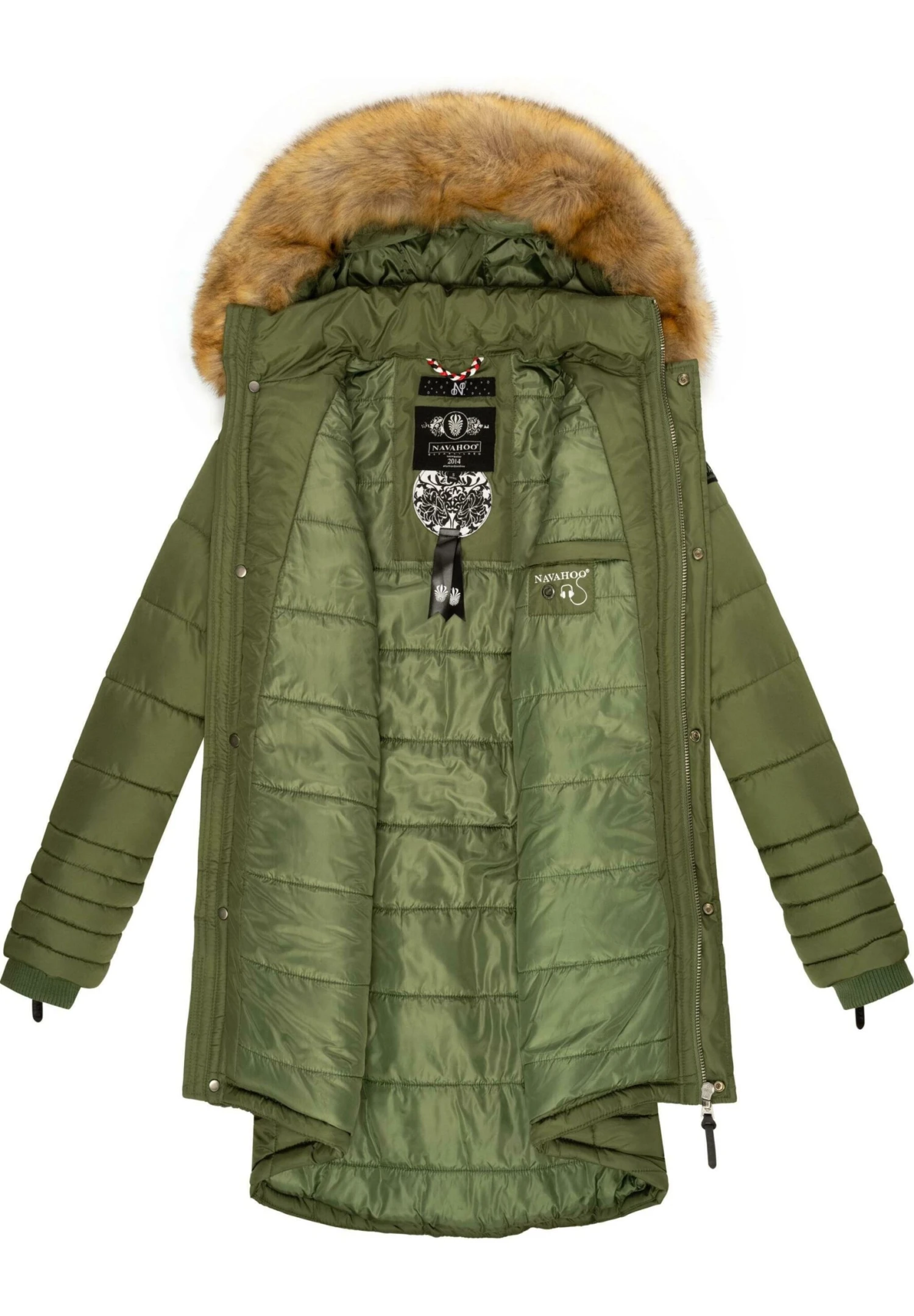 Navahoo Papaya - Winterjas - Dusty Olive 3 Navahoo Papaya - Winterjas - Dusty Olive - Afbeelding 3