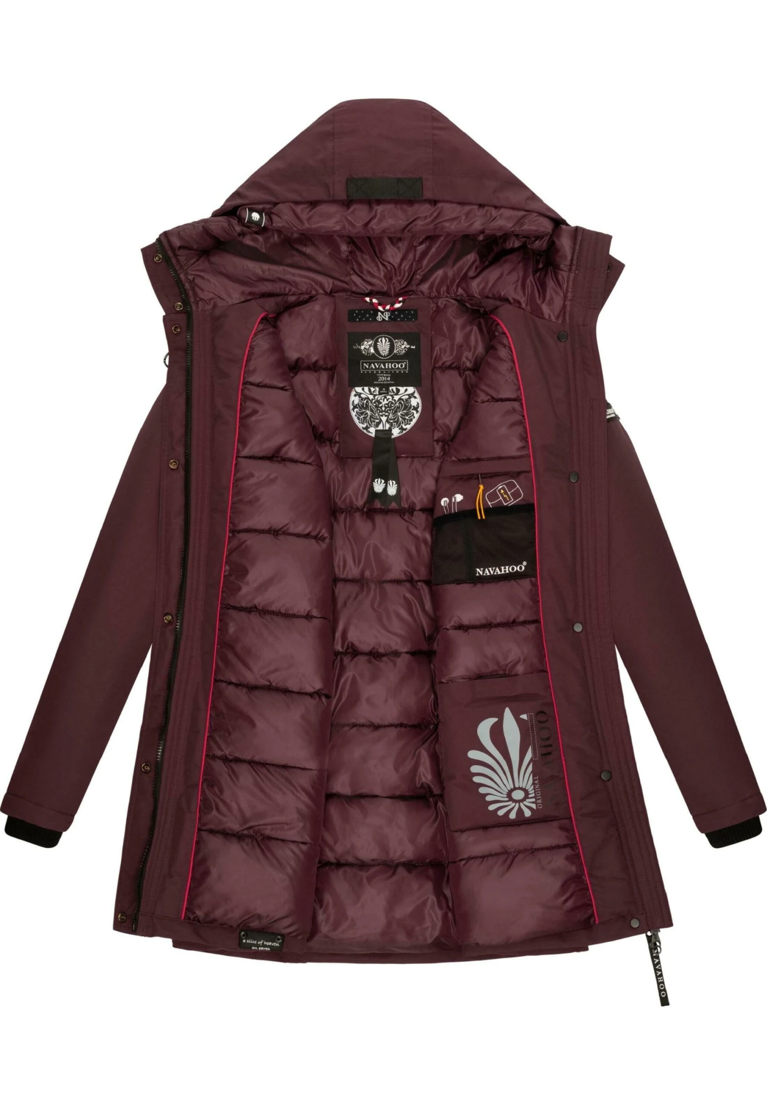 Navahoo Blizzardstorm - Parka - Dark Red Melange 6 Navahoo Blizzardstorm - Parka - Dark Red Melange - Afbeelding 6