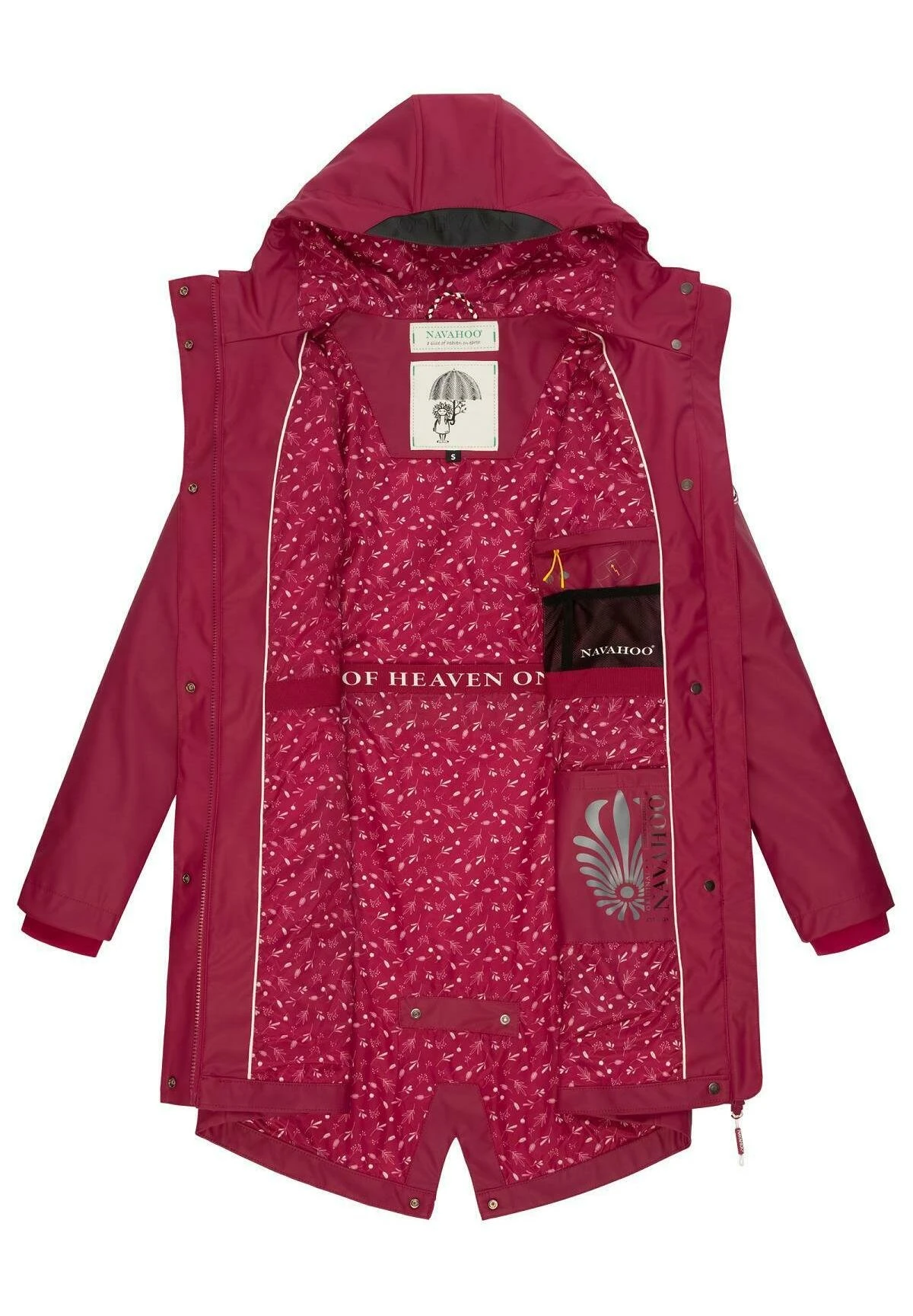 Navahoo Tropical Storm - Parka - Fuchsia 4 Navahoo Tropical Storm - Parka - Fuchsia - Afbeelding 4