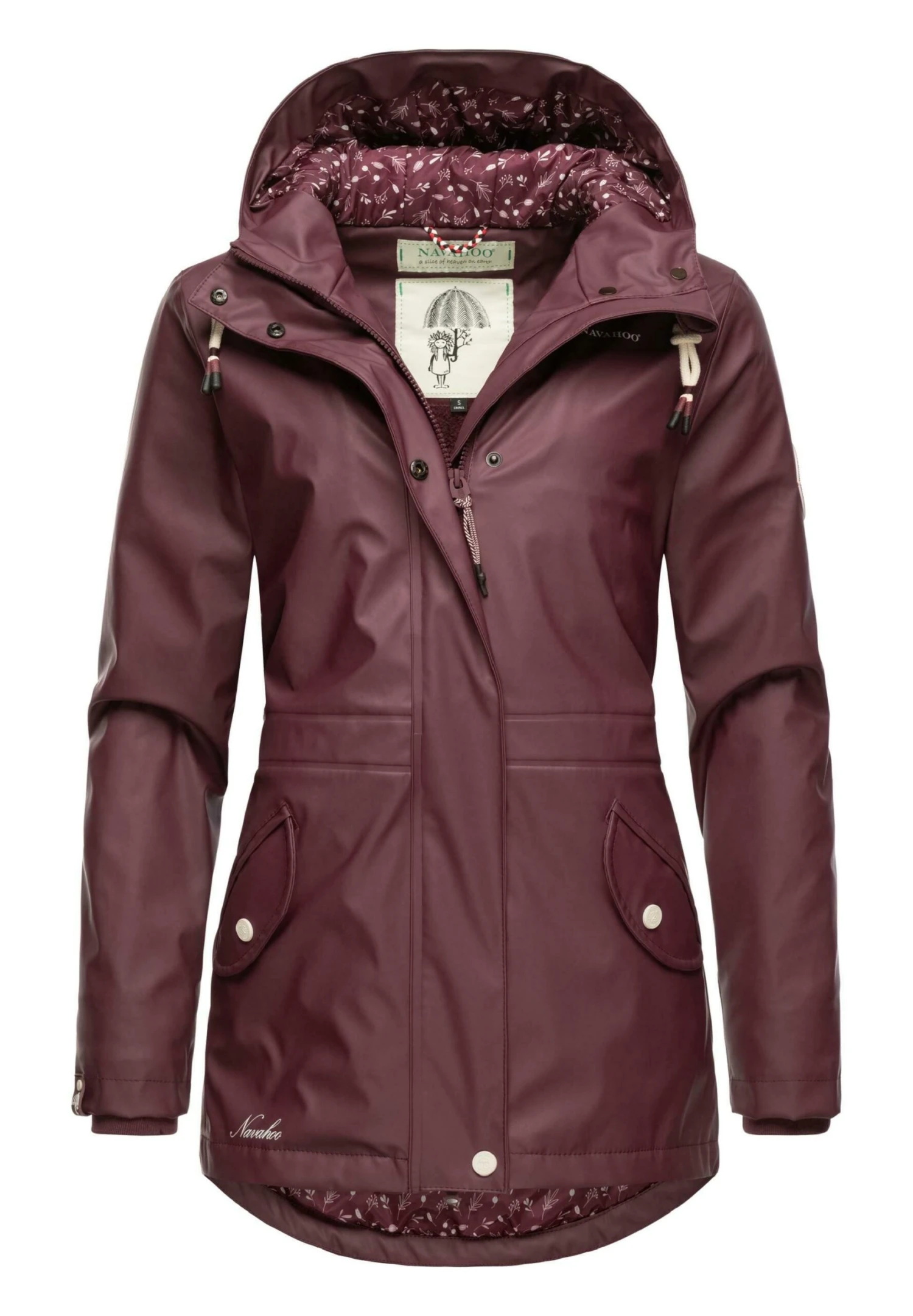 Navahoo Ocean Heart - Parka - Dark Red Melange 5 Navahoo Ocean Heart - Parka - Dark Red Melange - Afbeelding 5