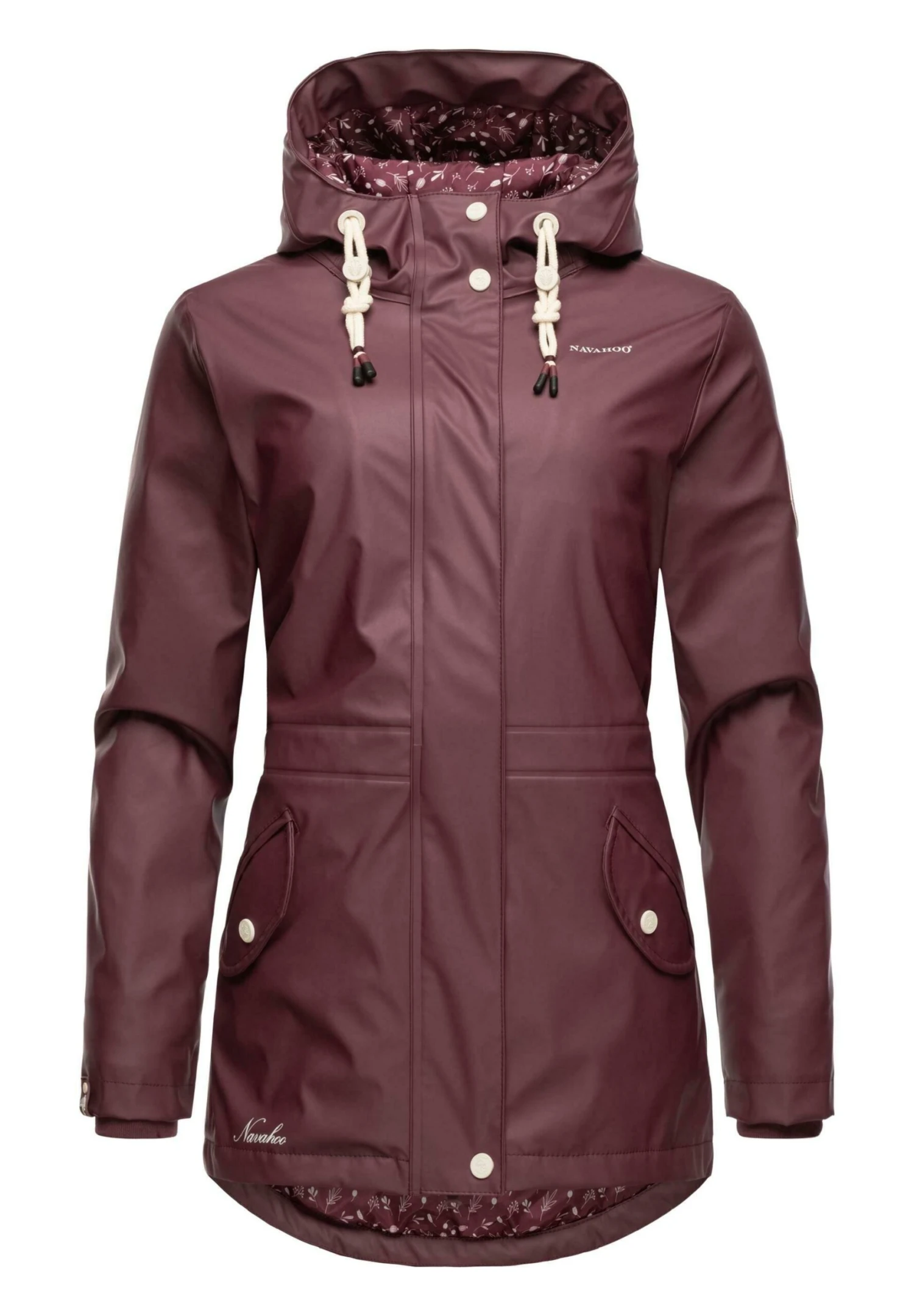 Navahoo Ocean Heart - Parka - Dark Red Melange 1 Navahoo Ocean Heart - Parka - Dark Red Melange