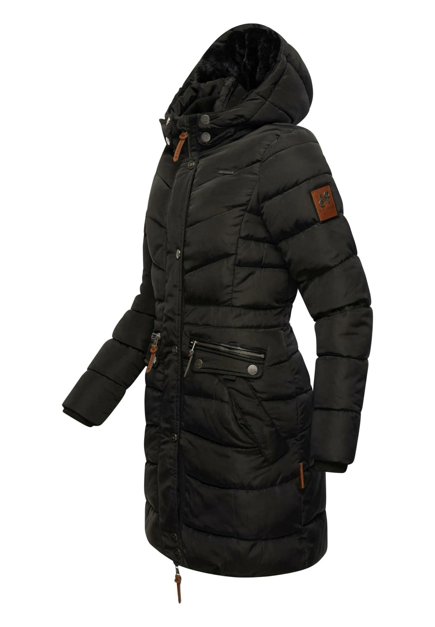 Navahoo Paula - Winterjas - Black With Black Fur 5 Navahoo Paula - Winterjas - Black With Black Fur - Afbeelding 5