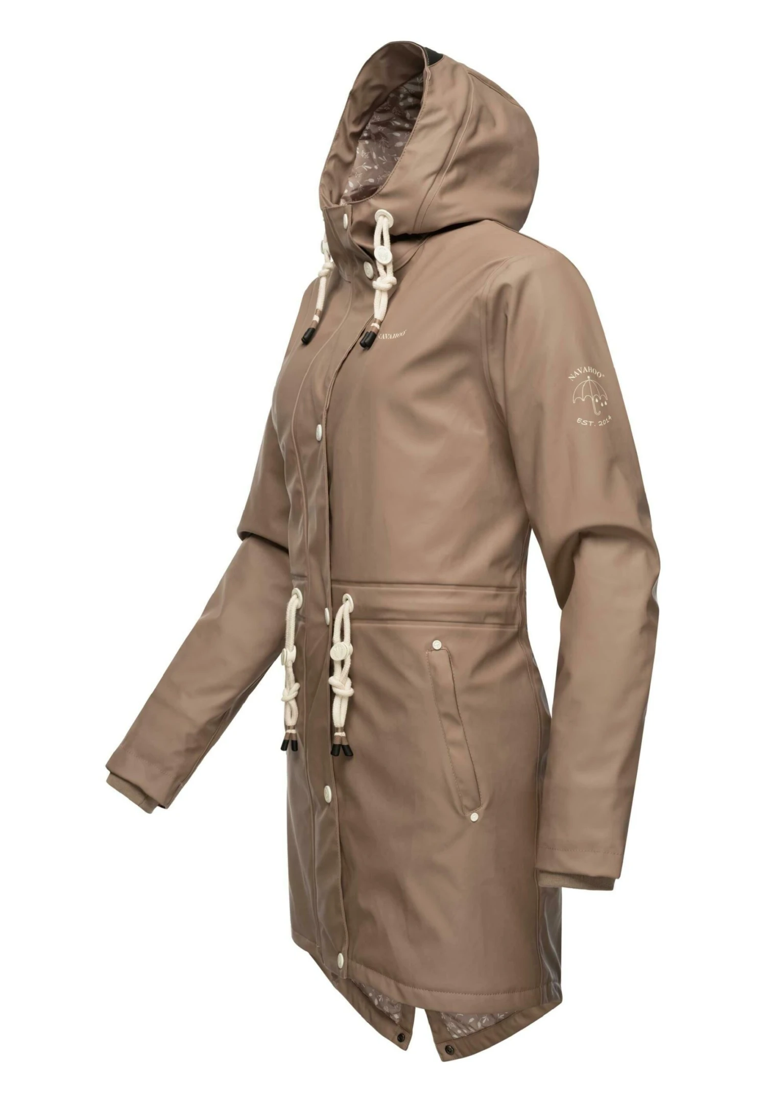 Navahoo Flower Of Ocean - Parka - Taupe 2 Navahoo Flower Of Ocean - Parka - Taupe - Afbeelding 2