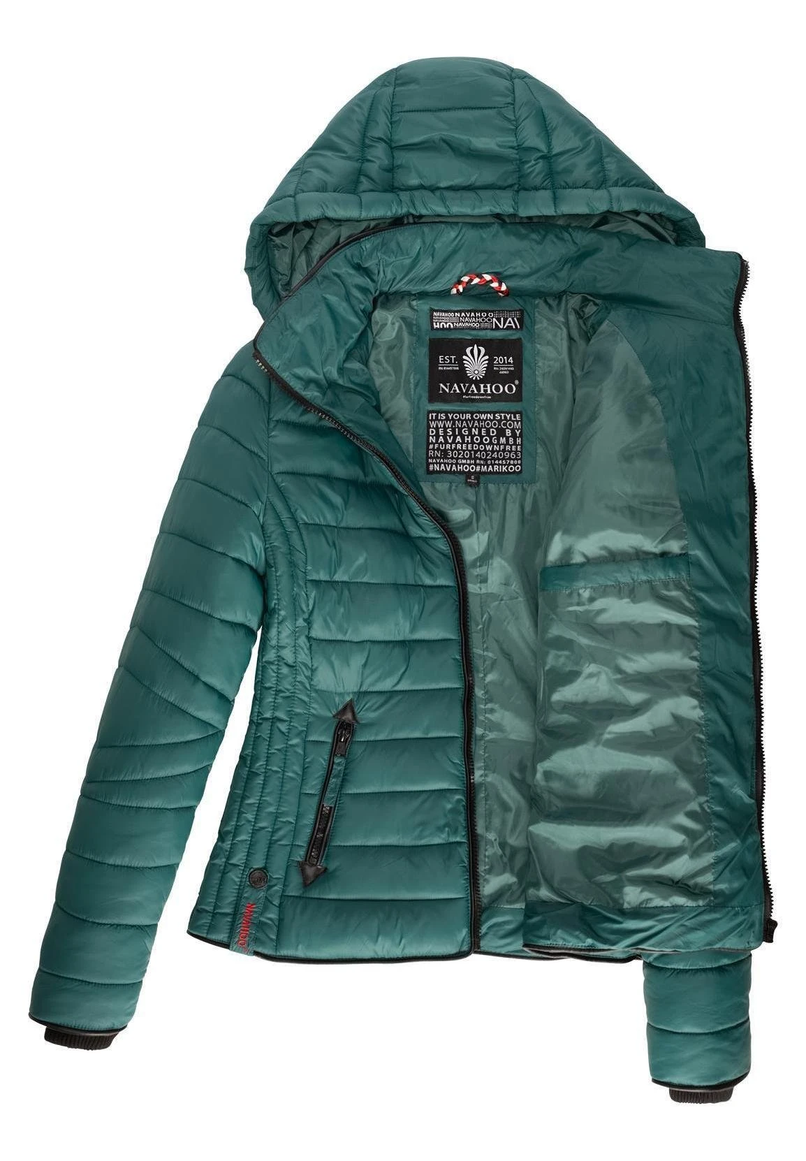 Navahoo Lulana - Jas - Petrol Melange 6 Navahoo Lulana - Jas - Petrol Melange - Afbeelding 6