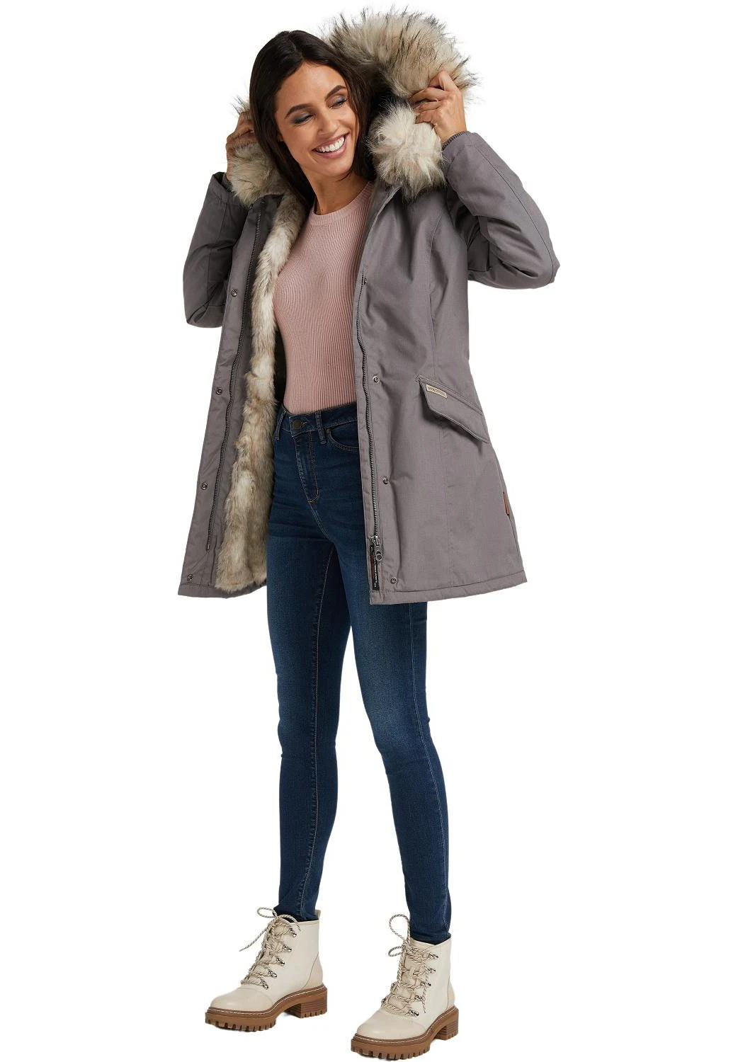 Navahoo Cristal - Winterjas - Grey 2 Navahoo Cristal - Winterjas - Grey - Afbeelding 2