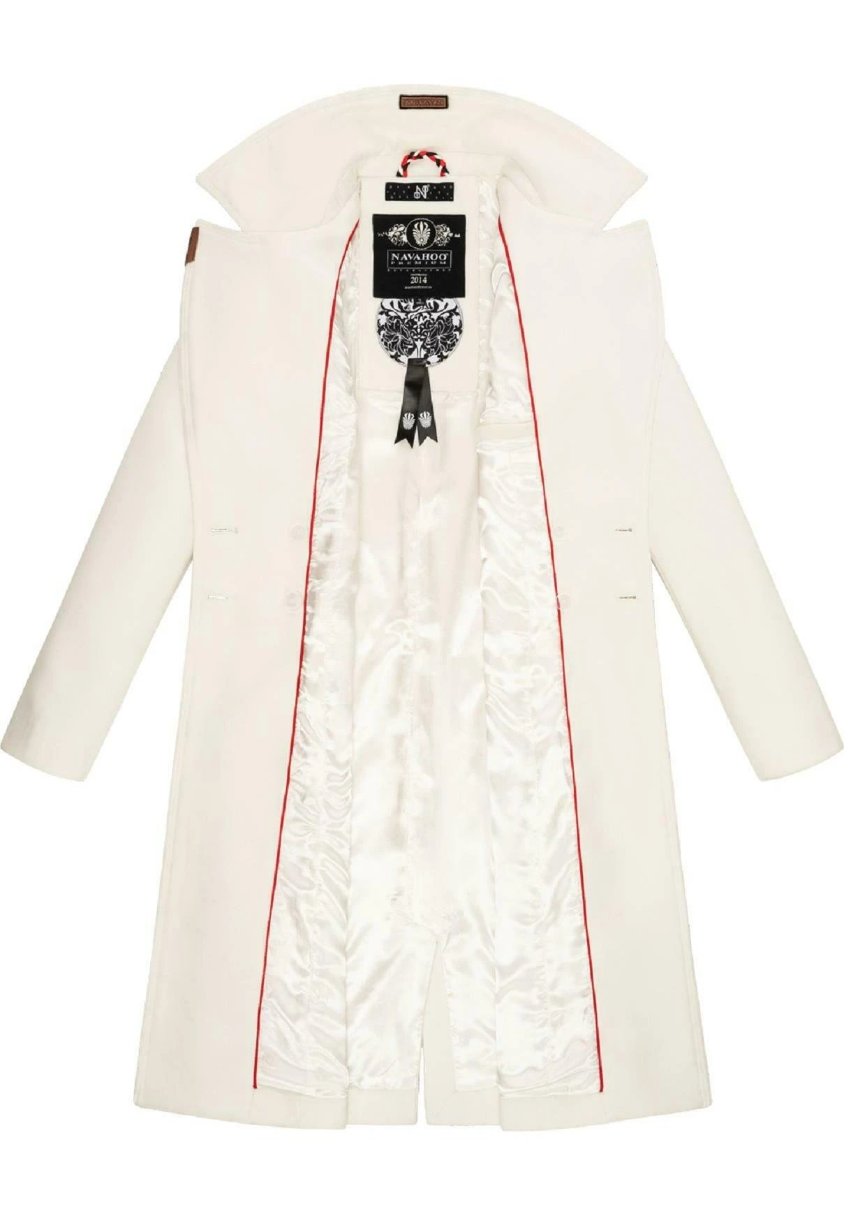 Navahoo Wooly - Halflange Jas - Offwhite 4 Navahoo Wooly - Halflange Jas - Offwhite - Afbeelding 4