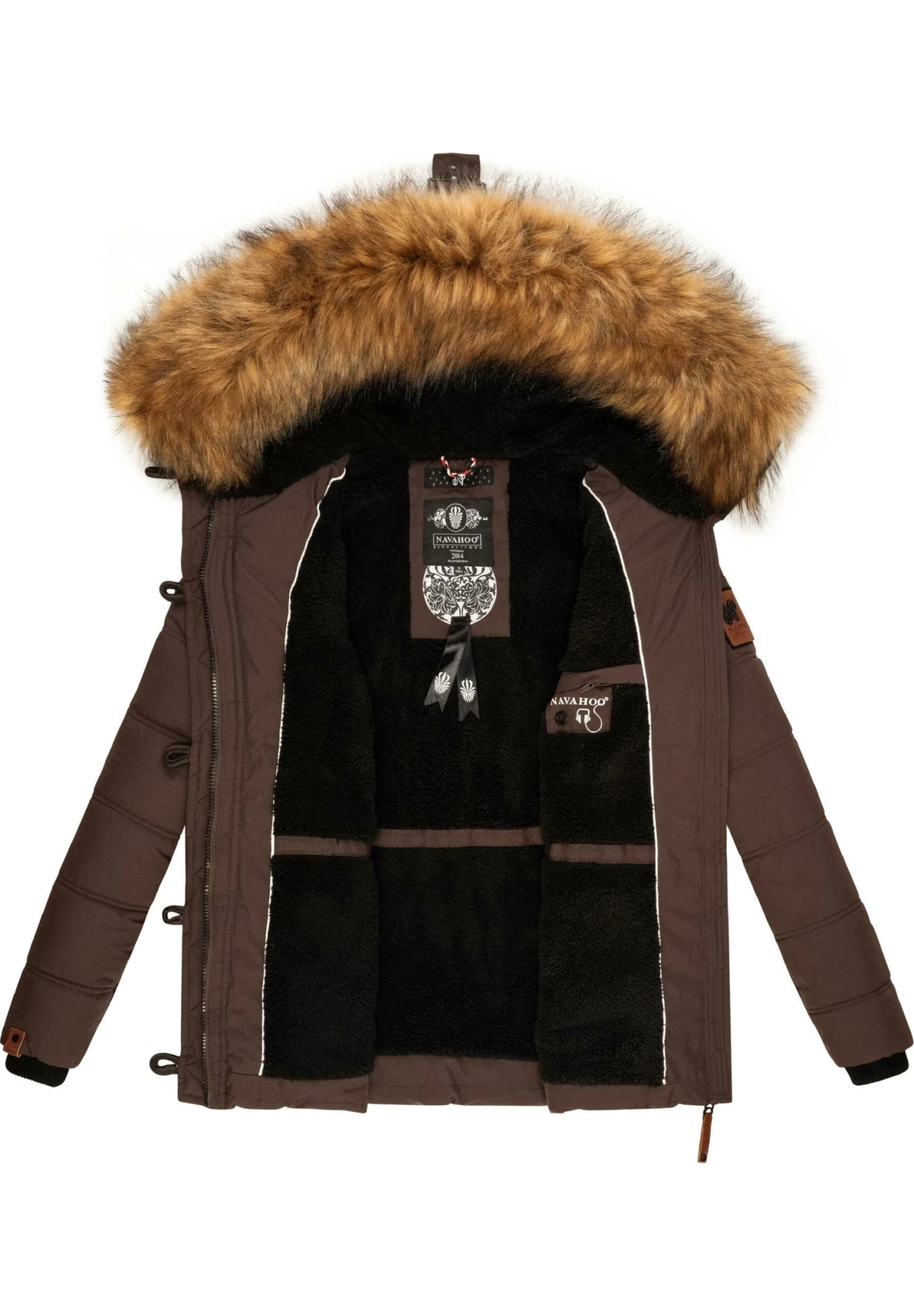 Navahoo Zoja - Winterjas - Dark Choco 9 Navahoo Zoja - Winterjas - Dark Choco - Afbeelding 9