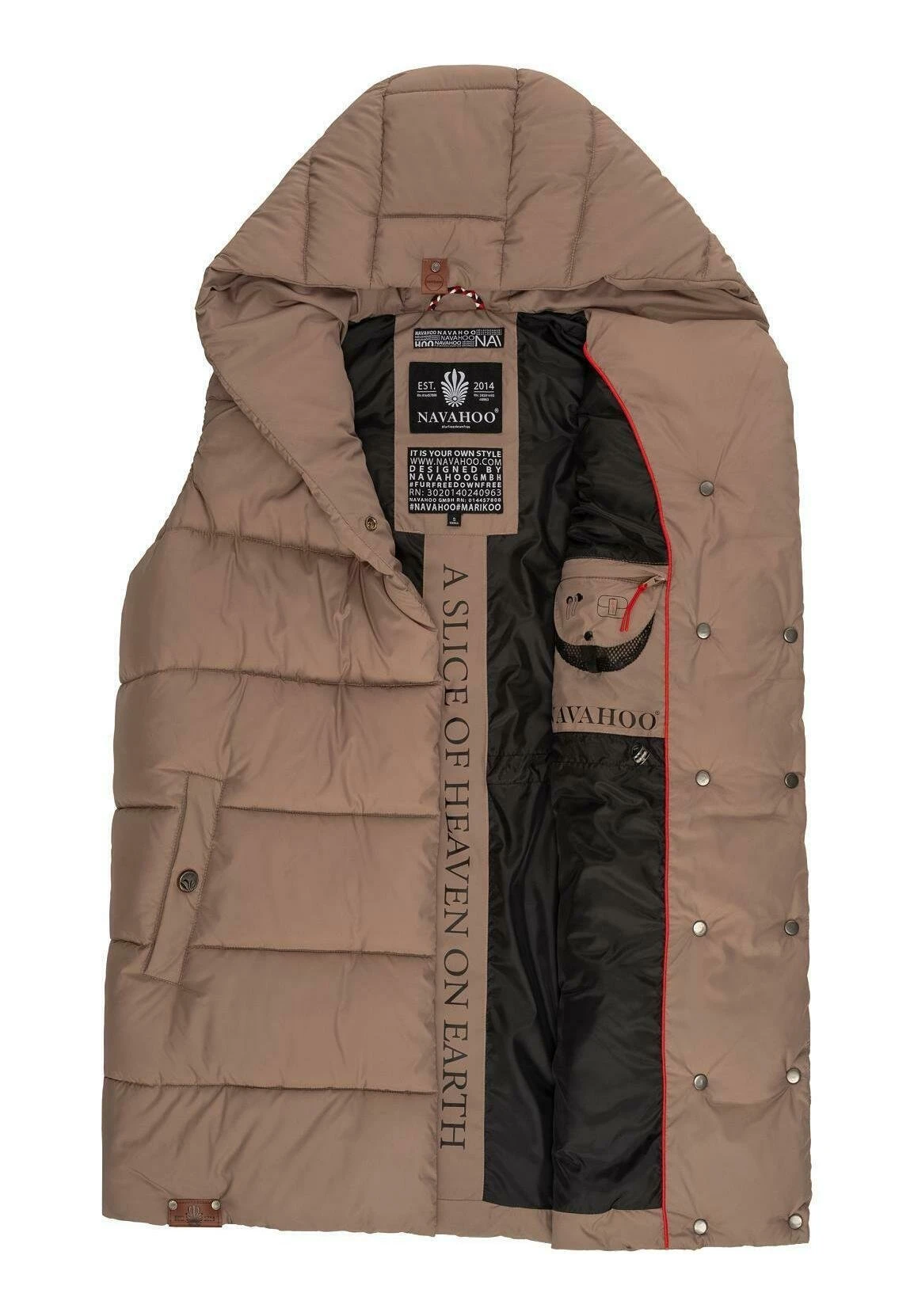 Navahoo Madilynaa - Bodywarmer - Dark Taupe 9 Navahoo Madilynaa - Bodywarmer - Dark Taupe - Afbeelding 9