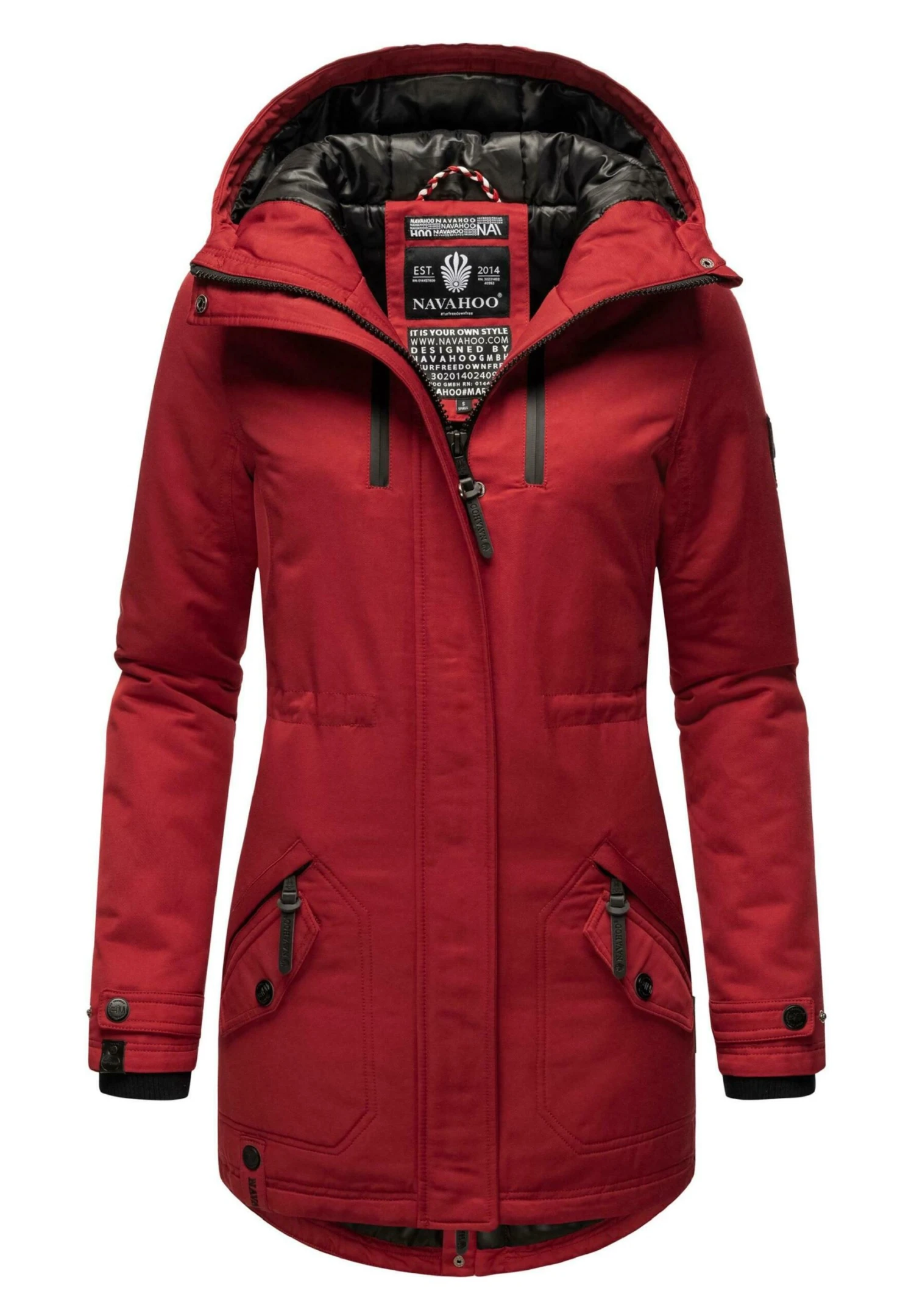 Navahoo Avrille Ii - Winterjas - Blood Red 8 Navahoo Avrille Ii - Winterjas - Blood Red - Afbeelding 8