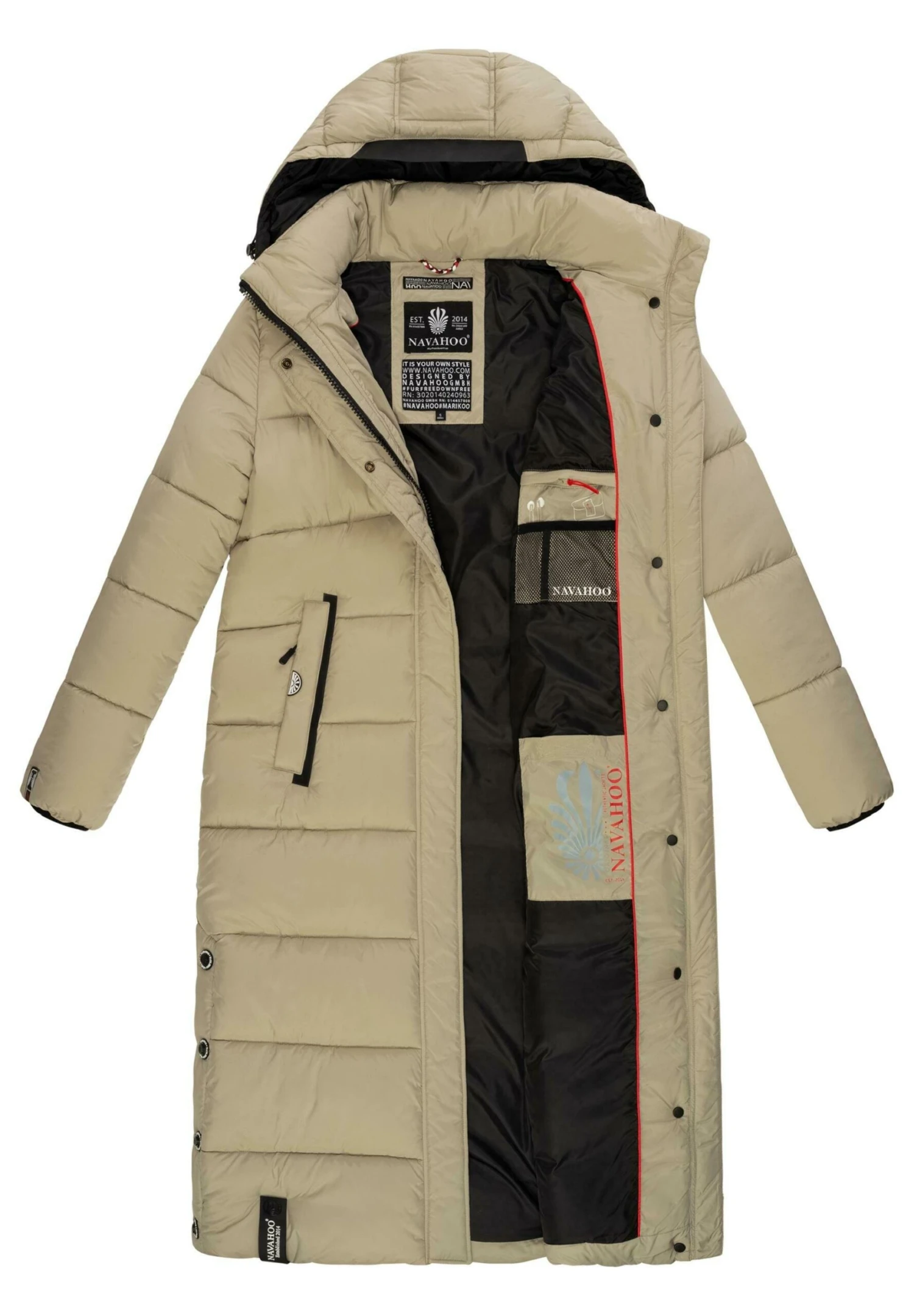 Navahoo Isalie - Winterjas - Pebble Grey 7 Navahoo Isalie - Winterjas - Pebble Grey - Afbeelding 7