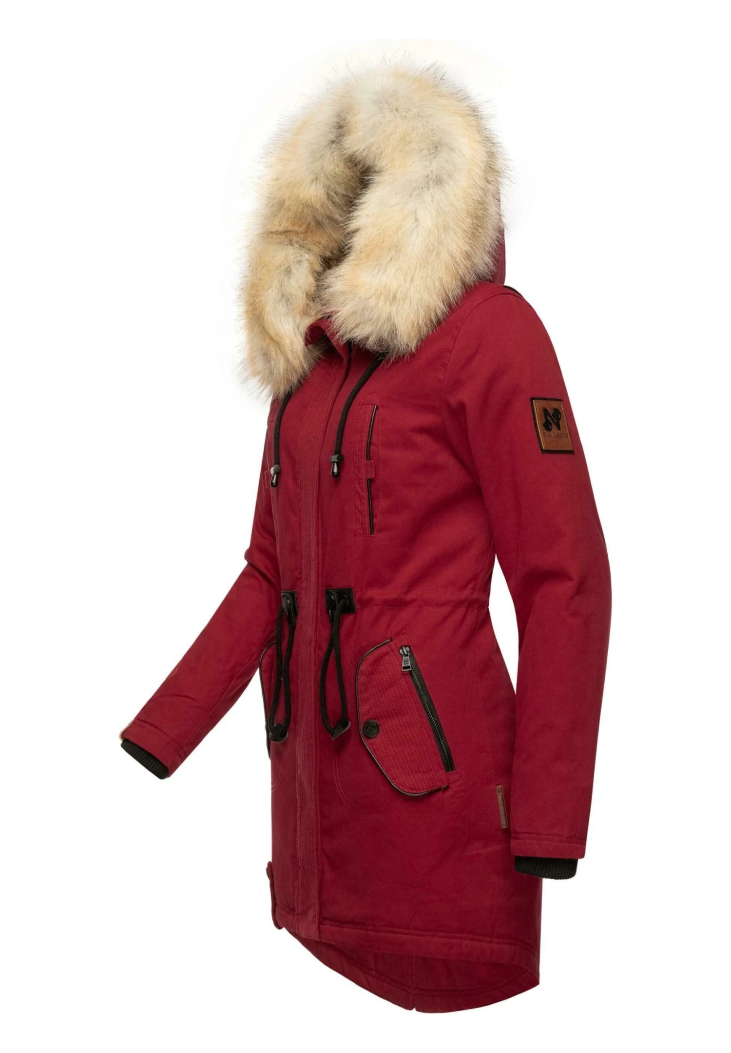 Navahoo Bombii - Winterjas - Blood Red 2 Navahoo Bombii - Winterjas - Blood Red - Afbeelding 2