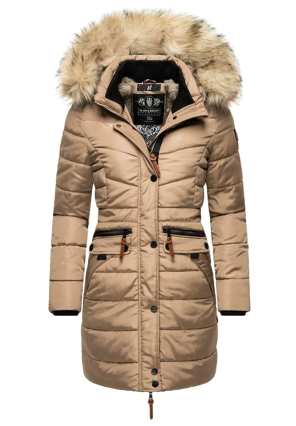 Navahoo Paula - Winterjas - Taupe Grey 1 Navahoo Paula - Winterjas - Taupe Grey