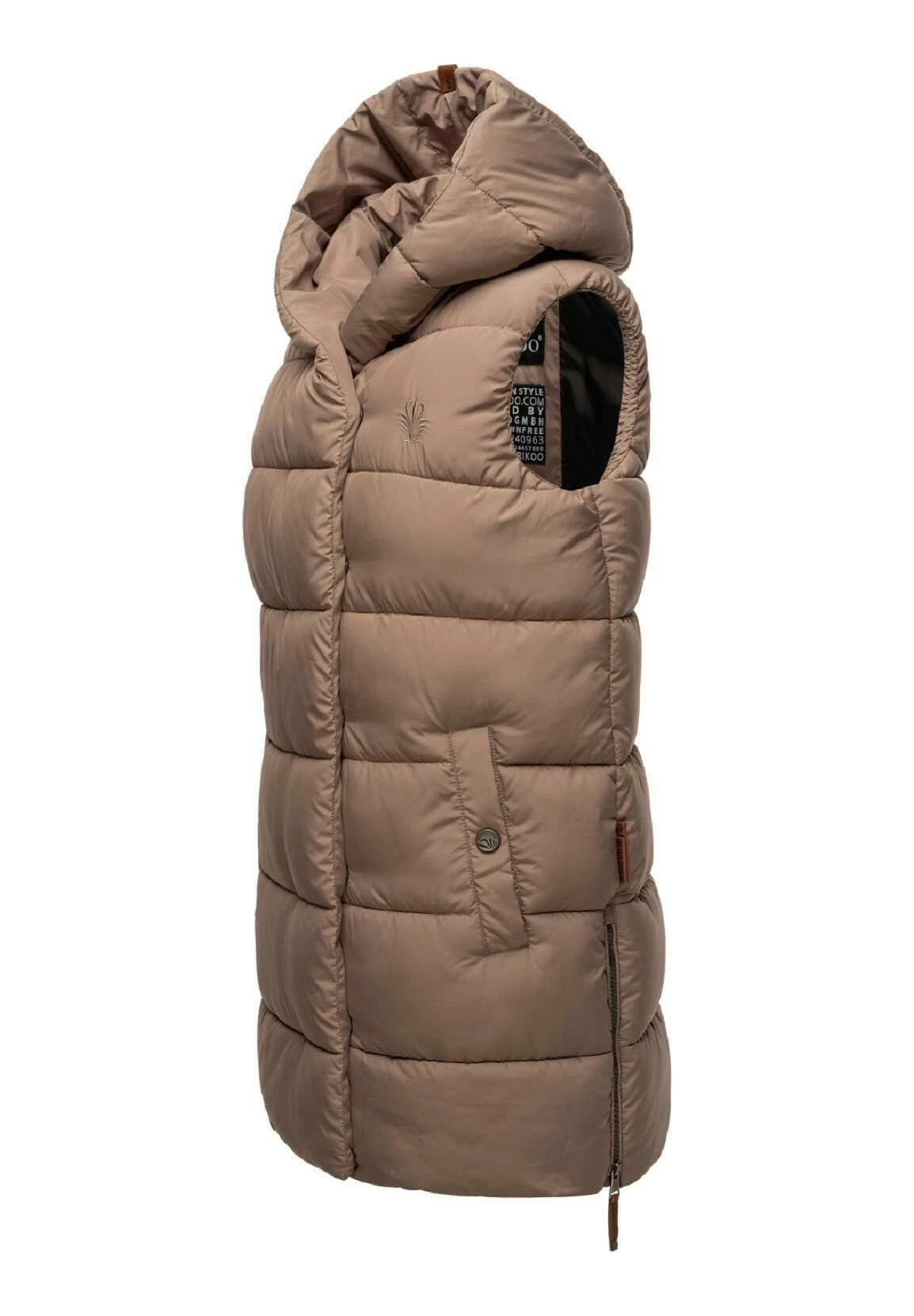 Navahoo Madilynaa - Bodywarmer - Dark Taupe 7 Navahoo Madilynaa - Bodywarmer - Dark Taupe - Afbeelding 7
