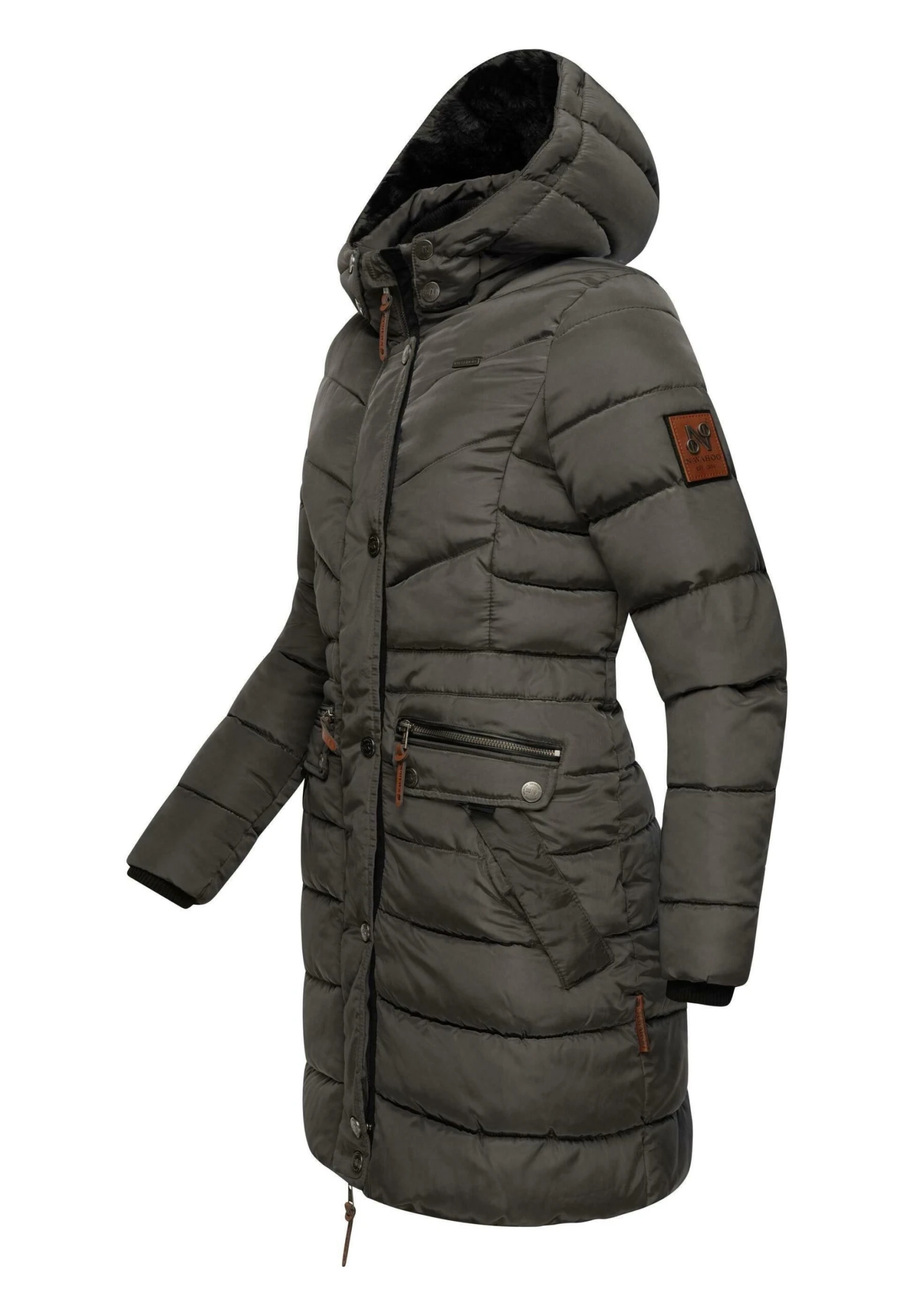 Navahoo Paula - Winterjas - Anthracite With Black Fur 5 Navahoo Paula - Winterjas - Anthracite With Black Fur - Afbeelding 5