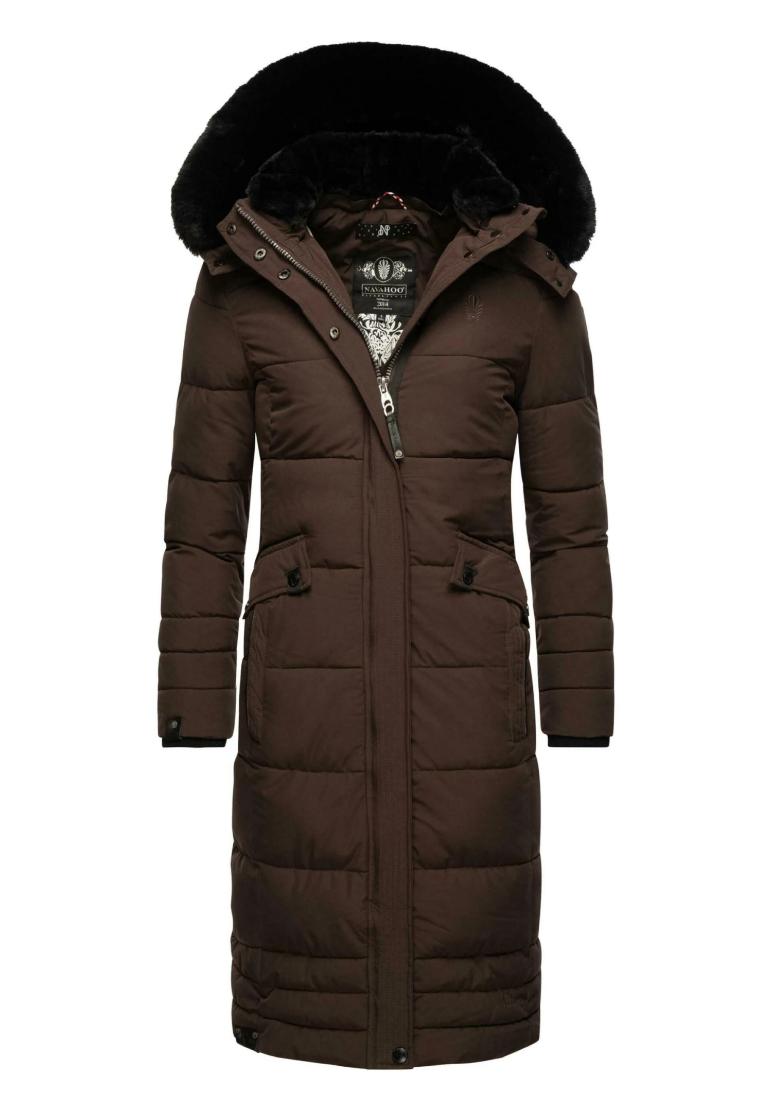 Navahoo Fahmiyaa - Winterjas - Dark Choco 1 Navahoo Fahmiyaa - Winterjas - Dark Choco