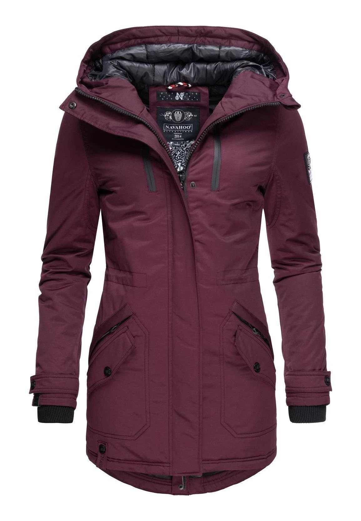 Navahoo Avrille Ii - Winterjas - Burgundy 4 Navahoo Avrille Ii - Winterjas - Burgundy - Afbeelding 4