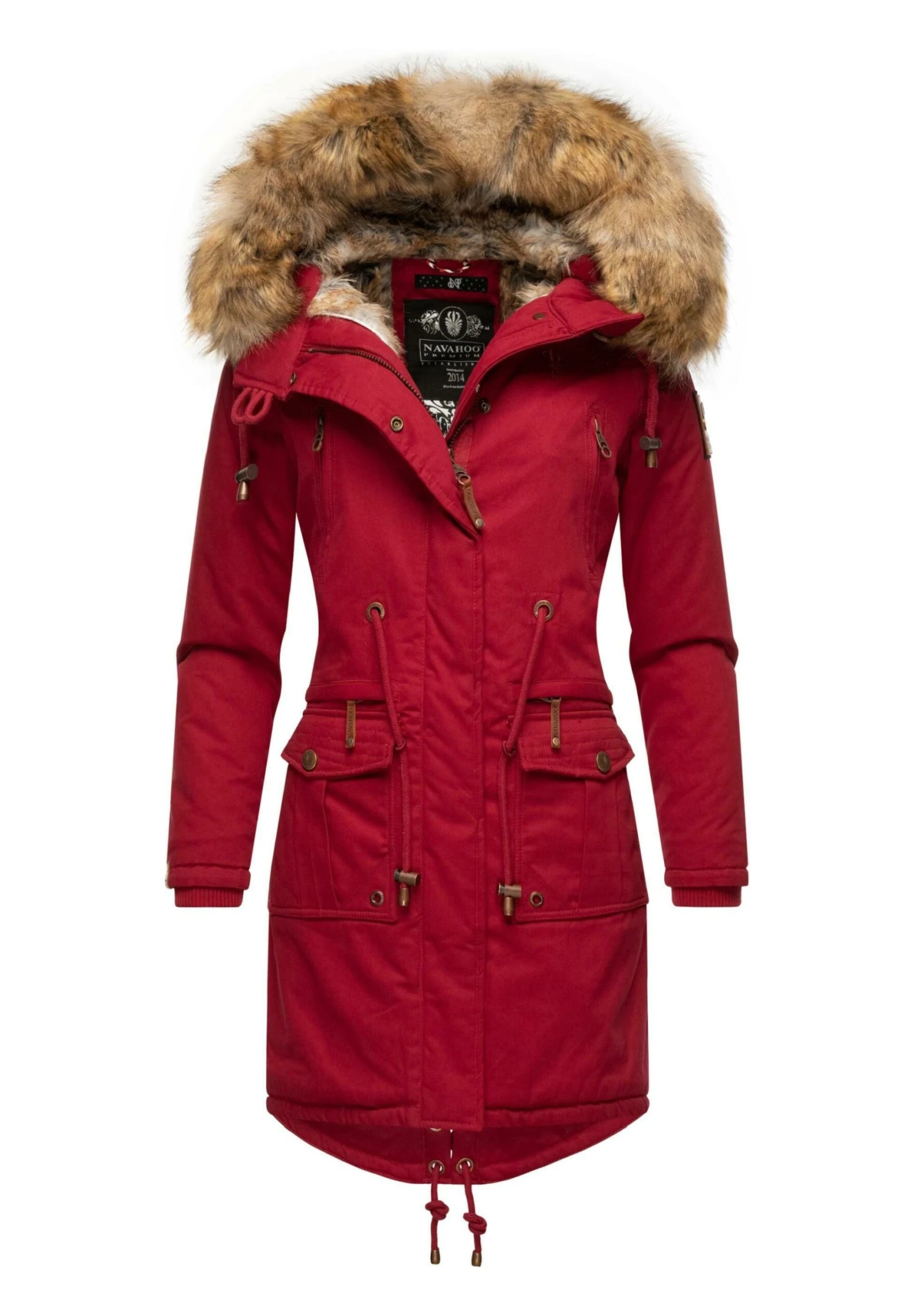 Navahoo Rosinchen - Winterjas - Blood Red 1 Navahoo Rosinchen - Winterjas - Blood Red