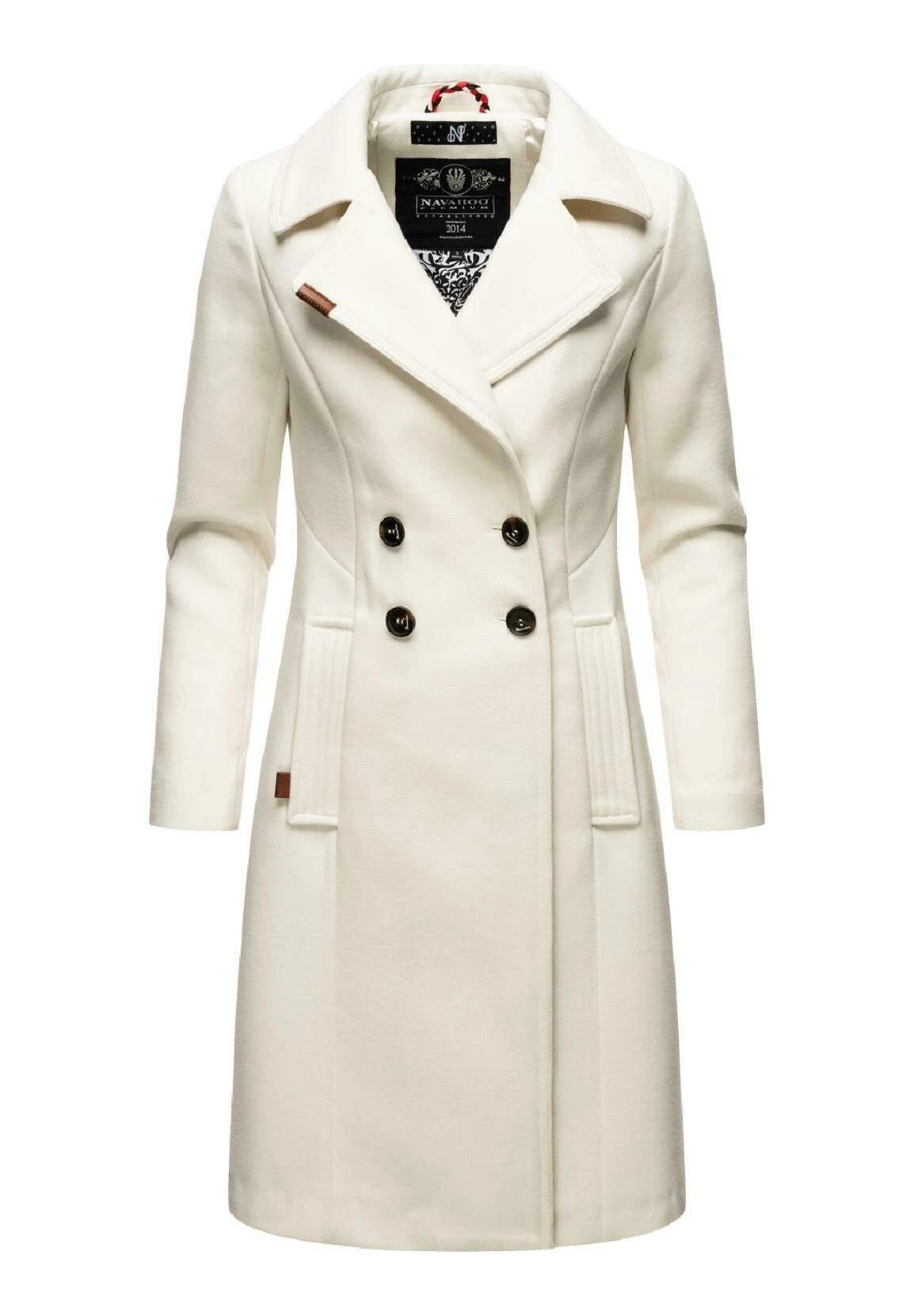 Navahoo Wooly - Halflange Jas - Offwhite 1 Navahoo Wooly - Halflange Jas - Offwhite