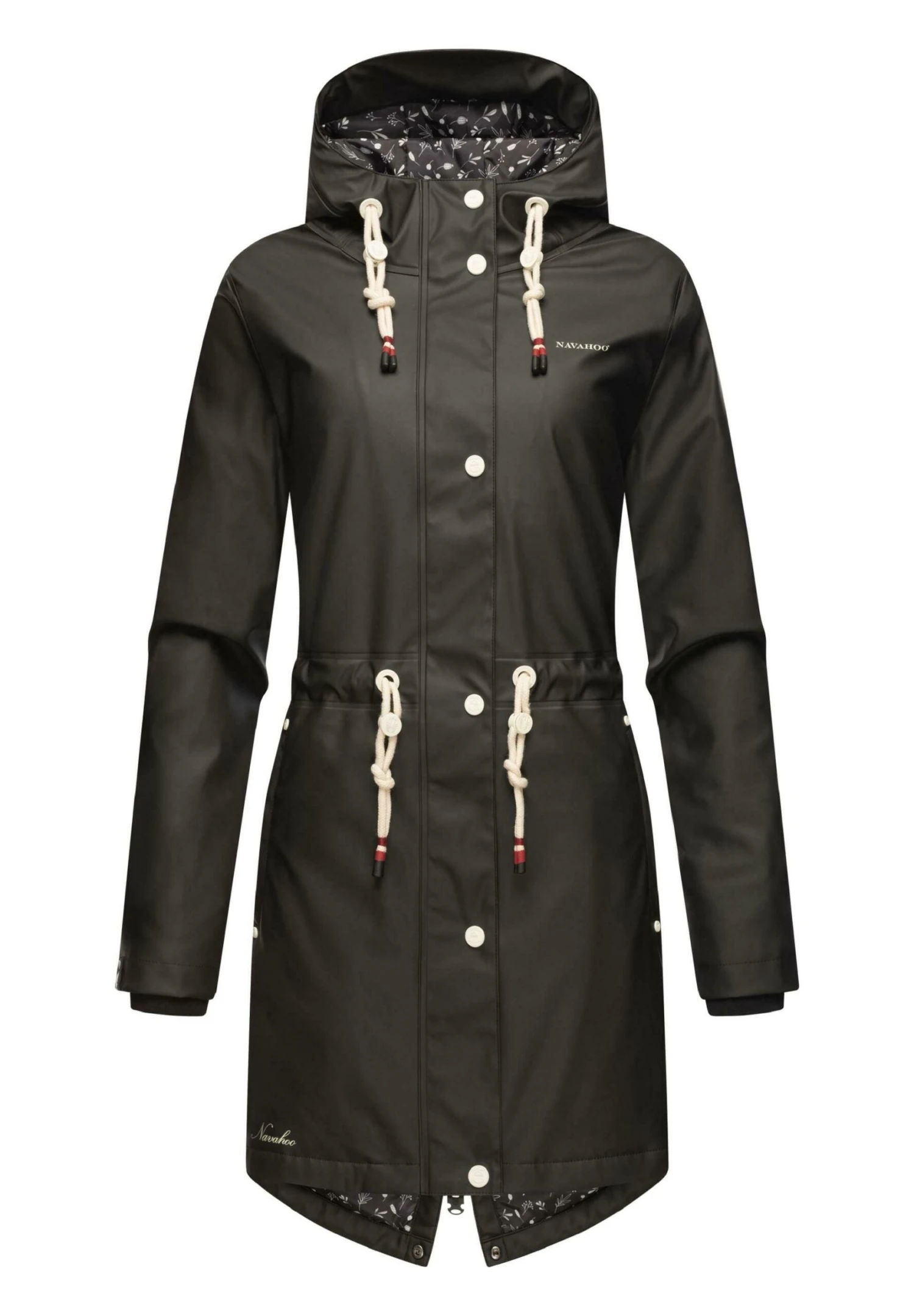 Navahoo Flower Of Ocean - Parka - Black 1 Navahoo Flower Of Ocean - Parka - Black