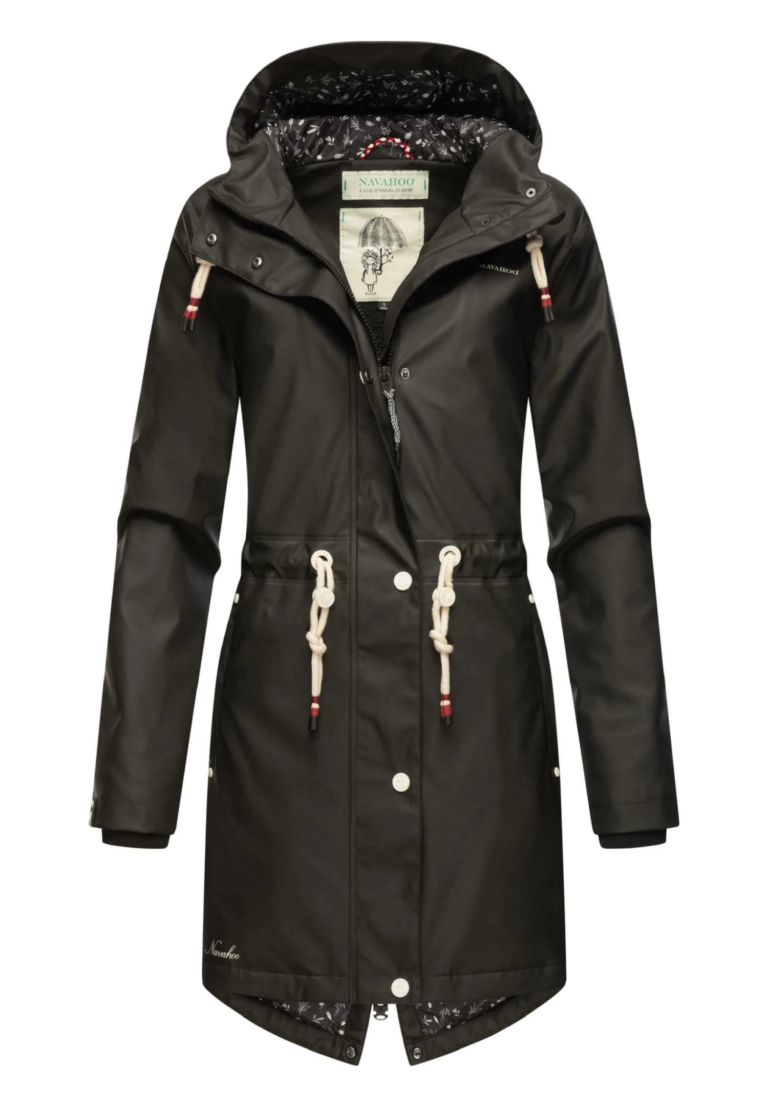 Navahoo Flower Of Ocean - Parka - Black 5 Navahoo Flower Of Ocean - Parka - Black - Afbeelding 5