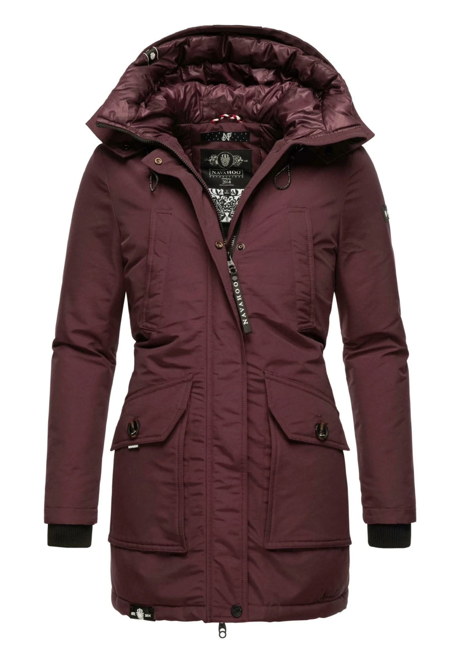 Navahoo Blizzardstorm - Parka - Dark Red Melange 4 Navahoo Blizzardstorm - Parka - Dark Red Melange - Afbeelding 4