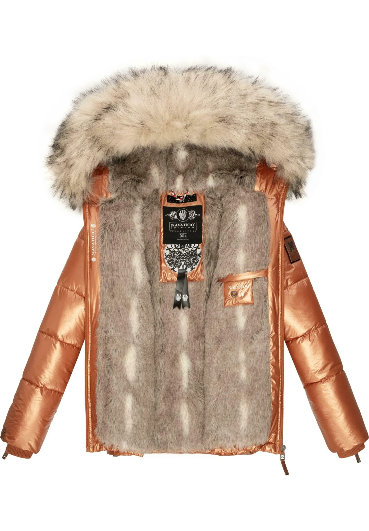 Navahoo Tikunaa - Winterjas - Rusty Cinnamon 4 Navahoo Tikunaa - Winterjas - Rusty Cinnamon - Afbeelding 4