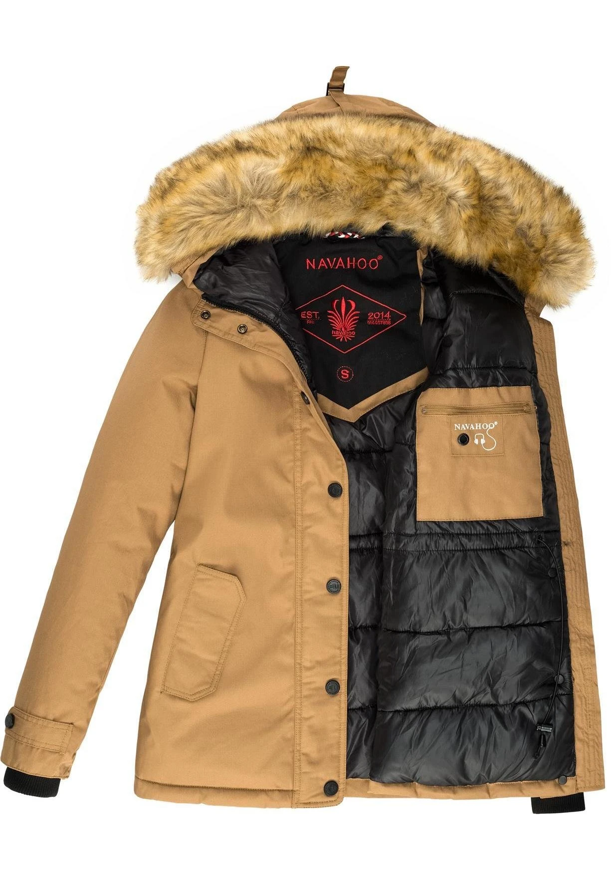 Navahoo Laura - Winterjas - Camel 4 Navahoo Laura - Winterjas - Camel - Afbeelding 4