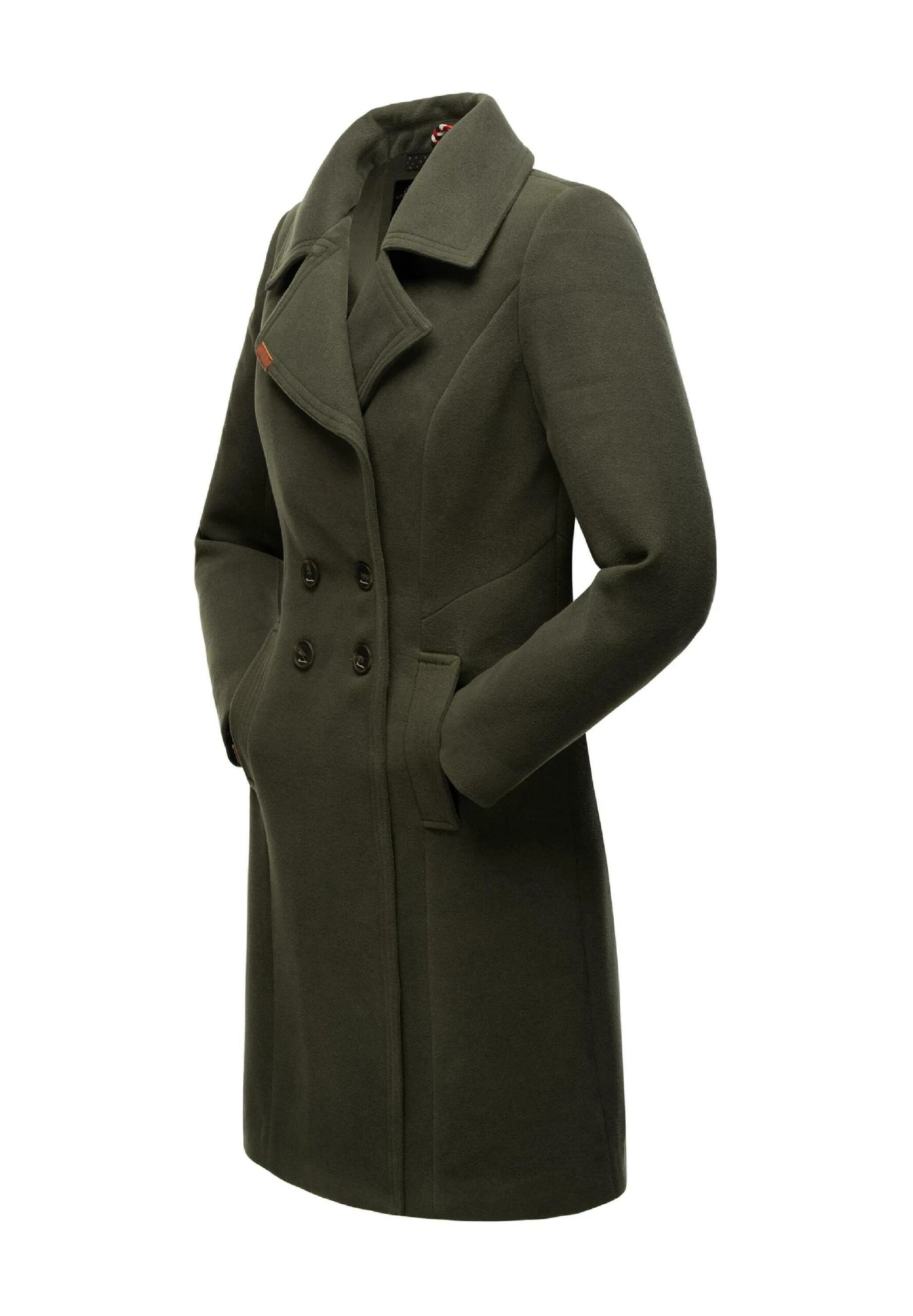 Navahoo Wooly - Halflange Jas - Dark Green 5 Navahoo Wooly - Halflange Jas - Dark Green - Afbeelding 5