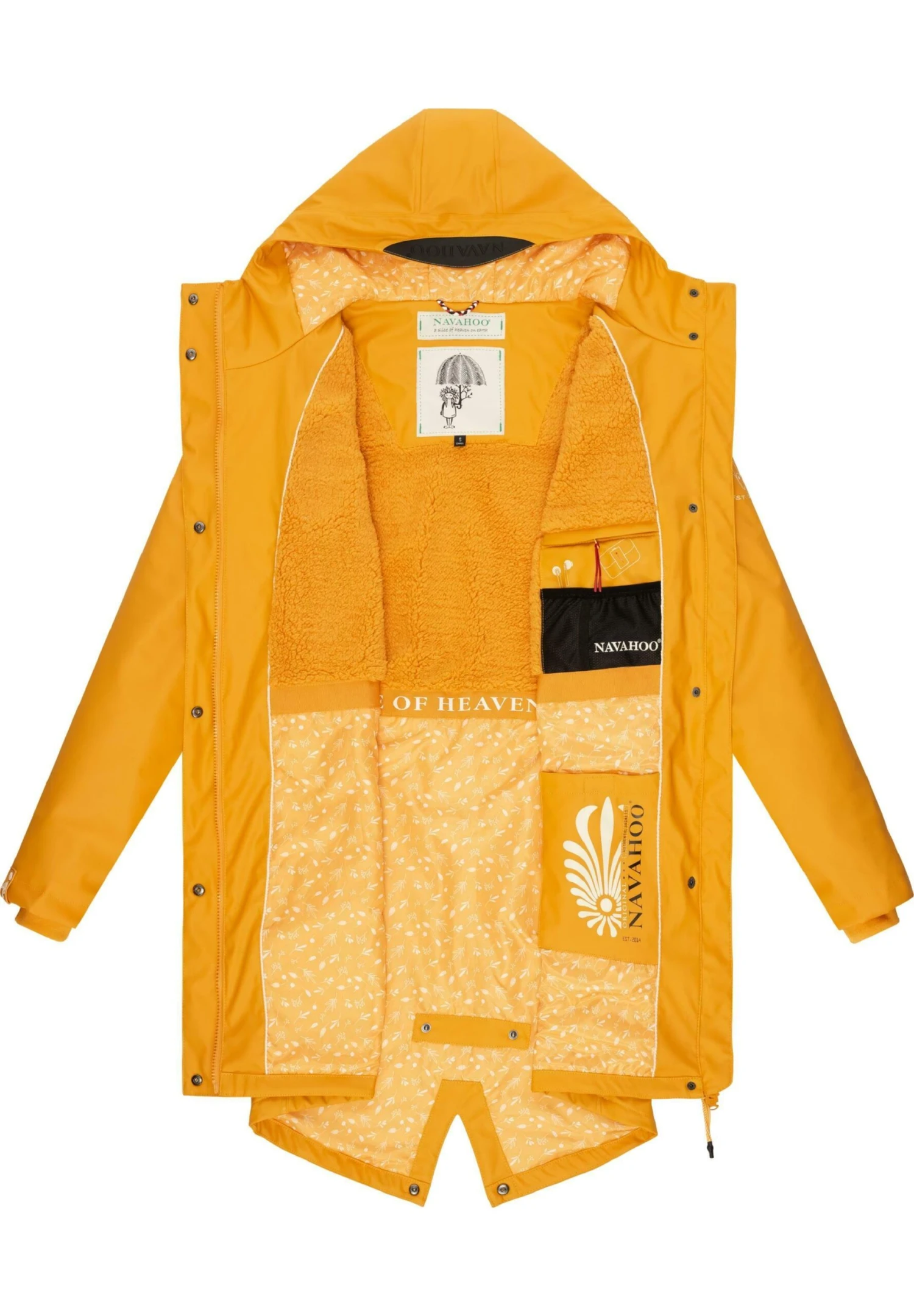 Navahoo Flower Of Ocean - Parka - Amber Yellow 4 Navahoo Flower Of Ocean - Parka - Amber Yellow - Afbeelding 4