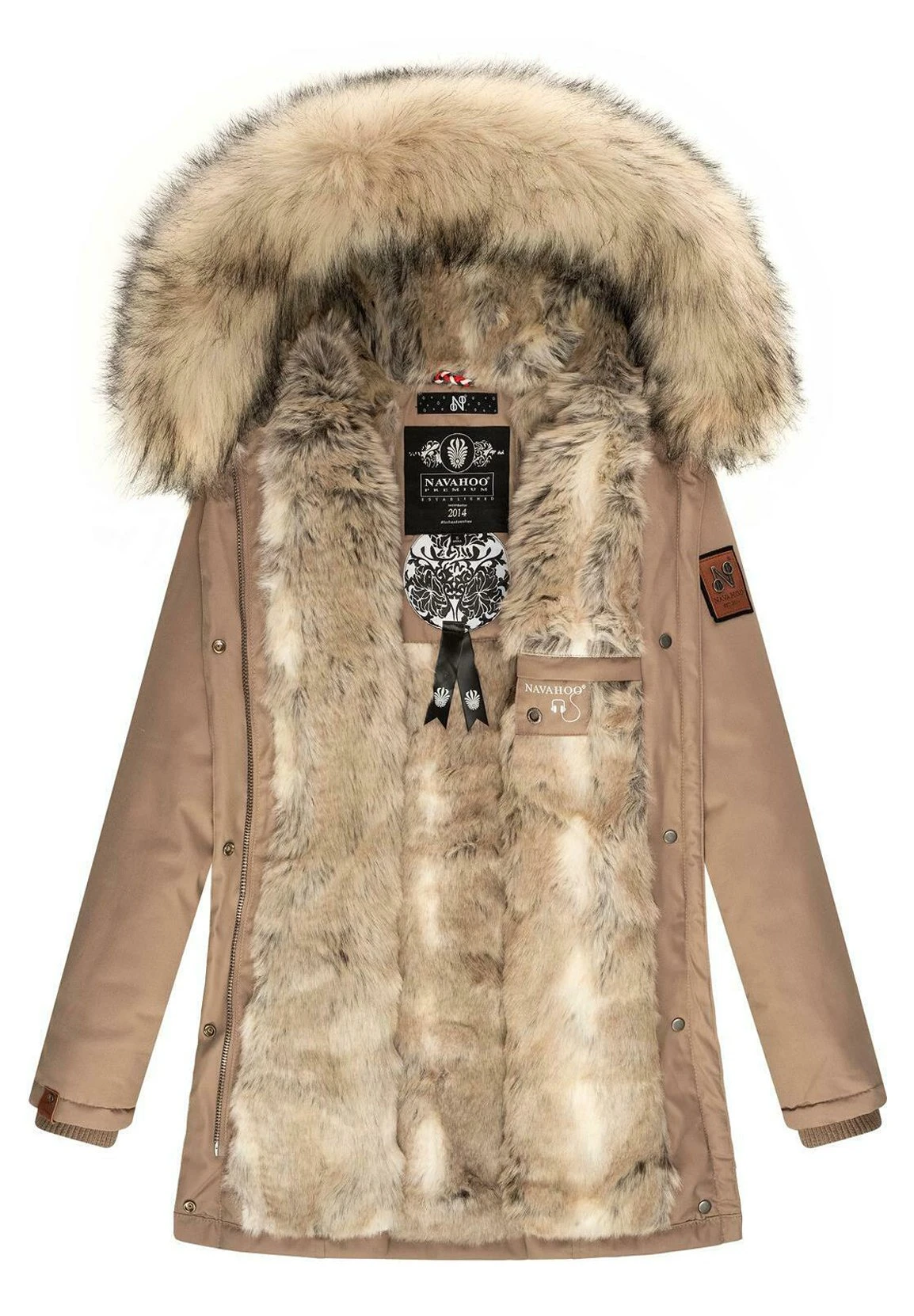 Navahoo Cristal - Winterjas - Taupe Grey 8 Navahoo Cristal - Winterjas - Taupe Grey - Afbeelding 8