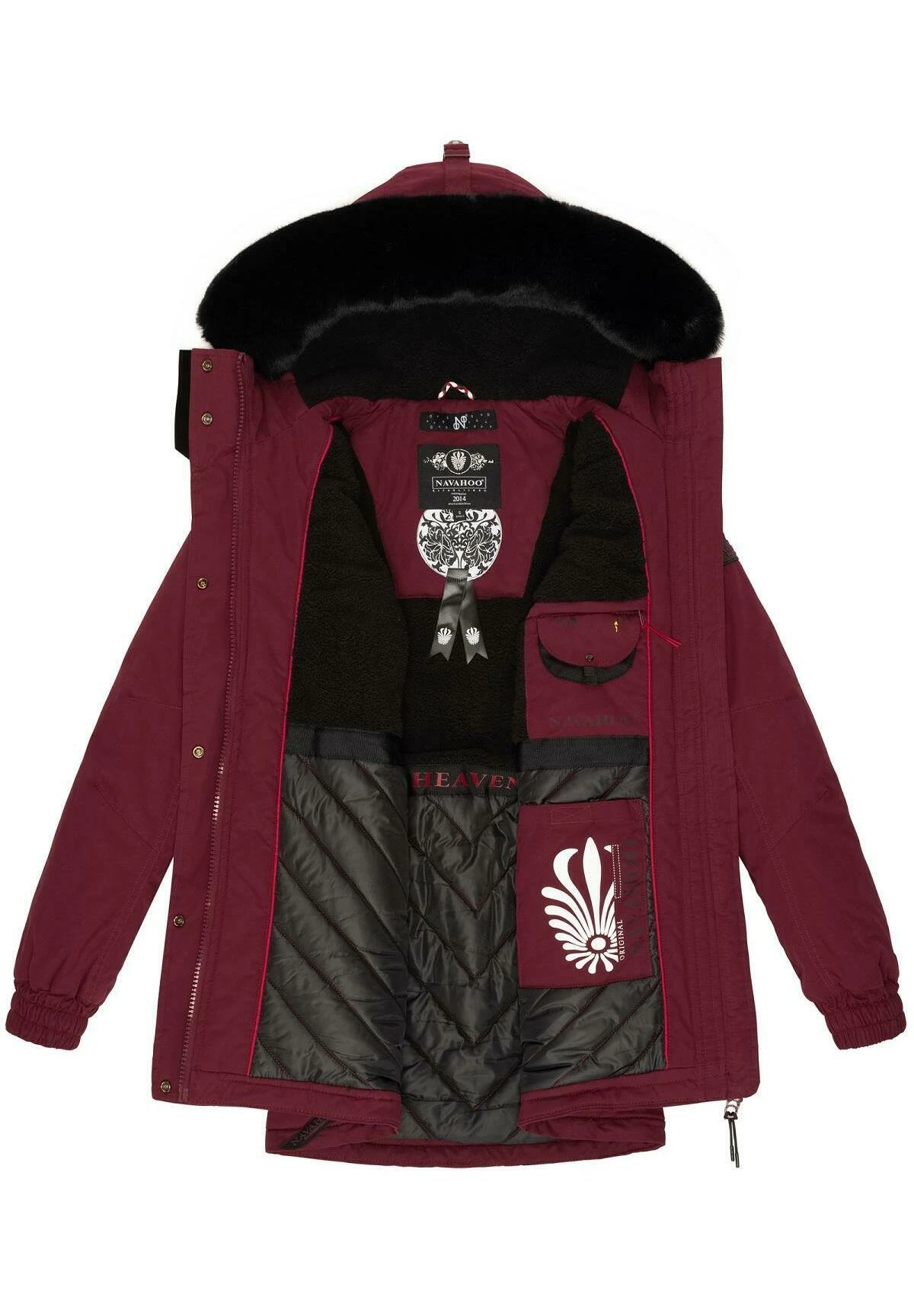 Navahoo Olessaa - Winterjas - Bordeaux 6 Navahoo Olessaa - Winterjas - Bordeaux - Afbeelding 6