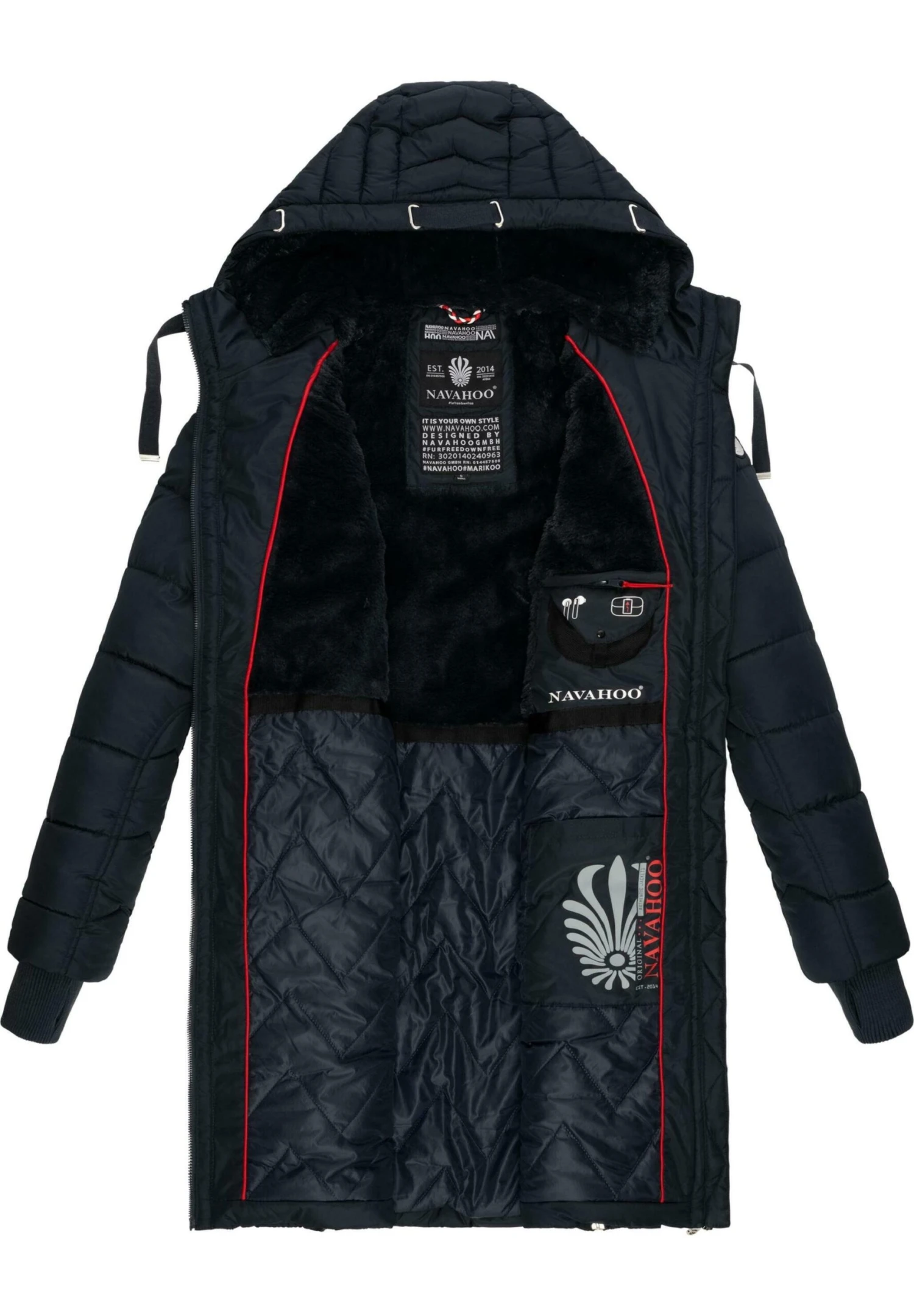 Navahoo Winterjas - Dark Blue 5 Navahoo Winterjas - Dark Blue - Afbeelding 5