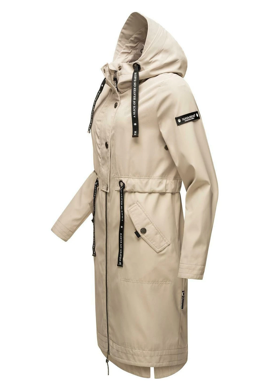 Navahoo Josinaa - Parka - Light Grey Melange 2 Navahoo Josinaa - Parka - Light Grey Melange - Afbeelding 2