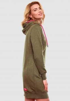 Navahoo Jurk - Dusty Olive Melange -Navahoo dd59c12674ed4bfdb3e1fae2a82efb3d