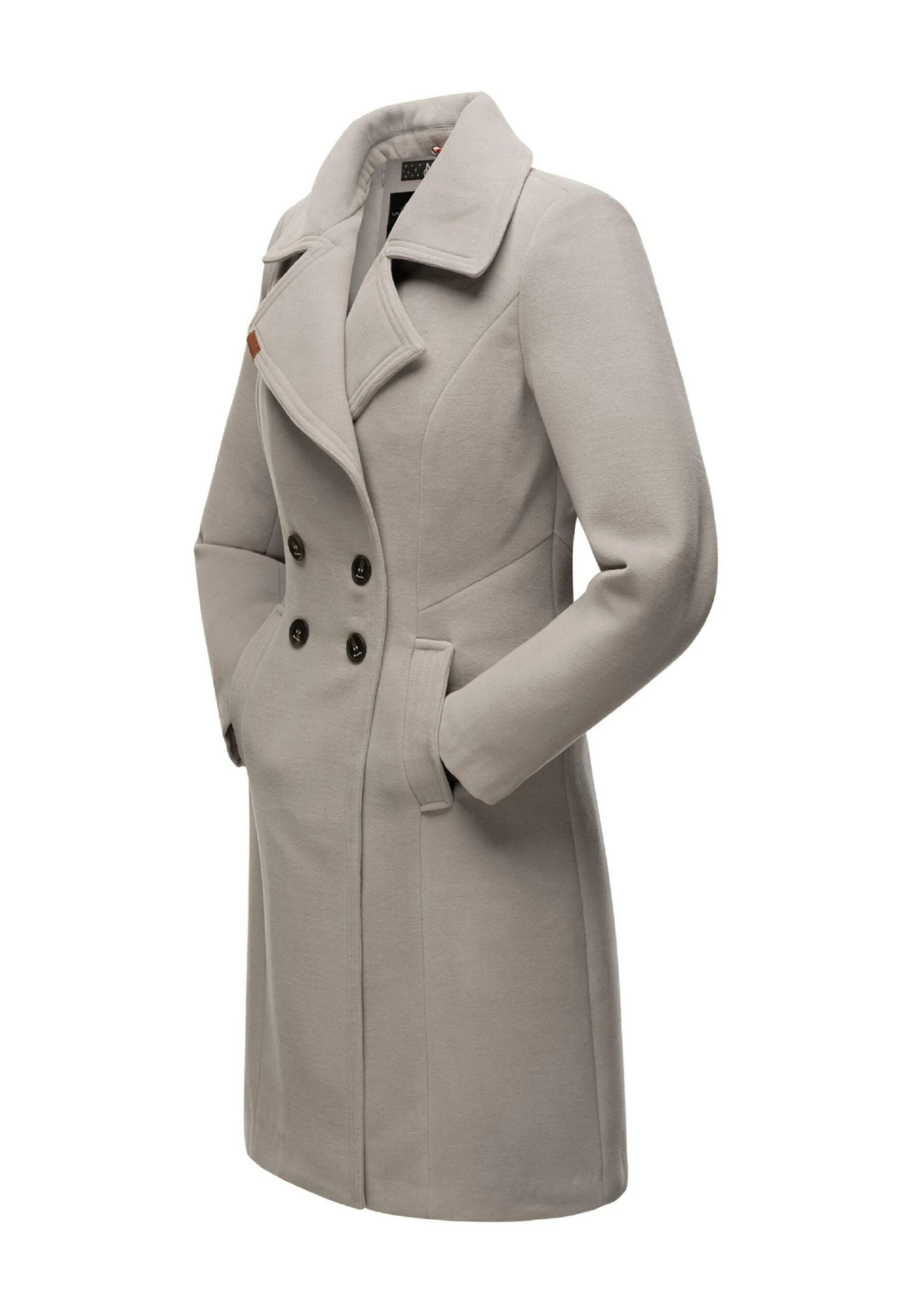 Navahoo Wooly - Halflange Jas - Zinc Grey 4 Navahoo Wooly - Halflange Jas - Zinc Grey - Afbeelding 4