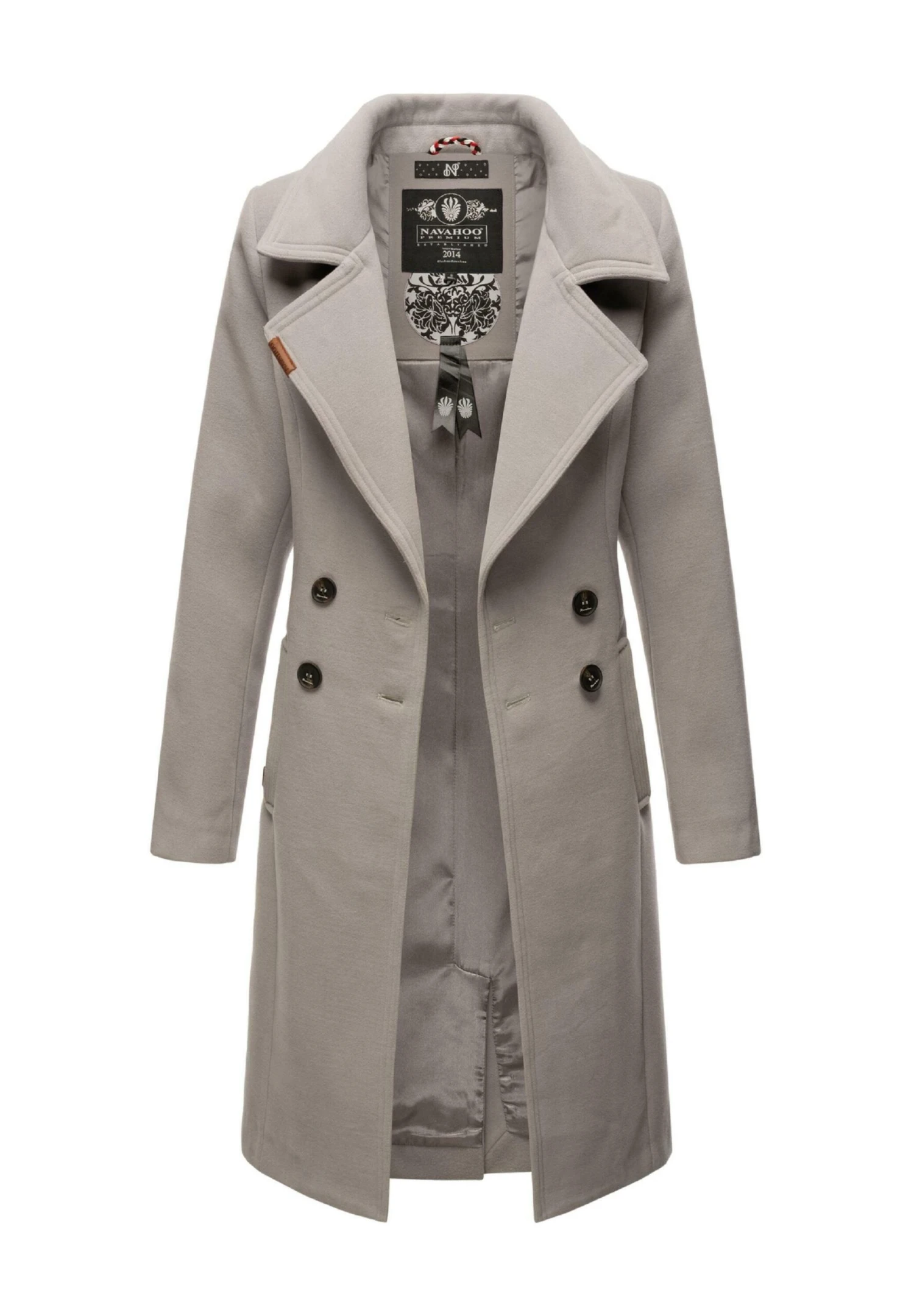 Navahoo Wooly - Halflange Jas - Zinc Grey 6 Navahoo Wooly - Halflange Jas - Zinc Grey - Afbeelding 6